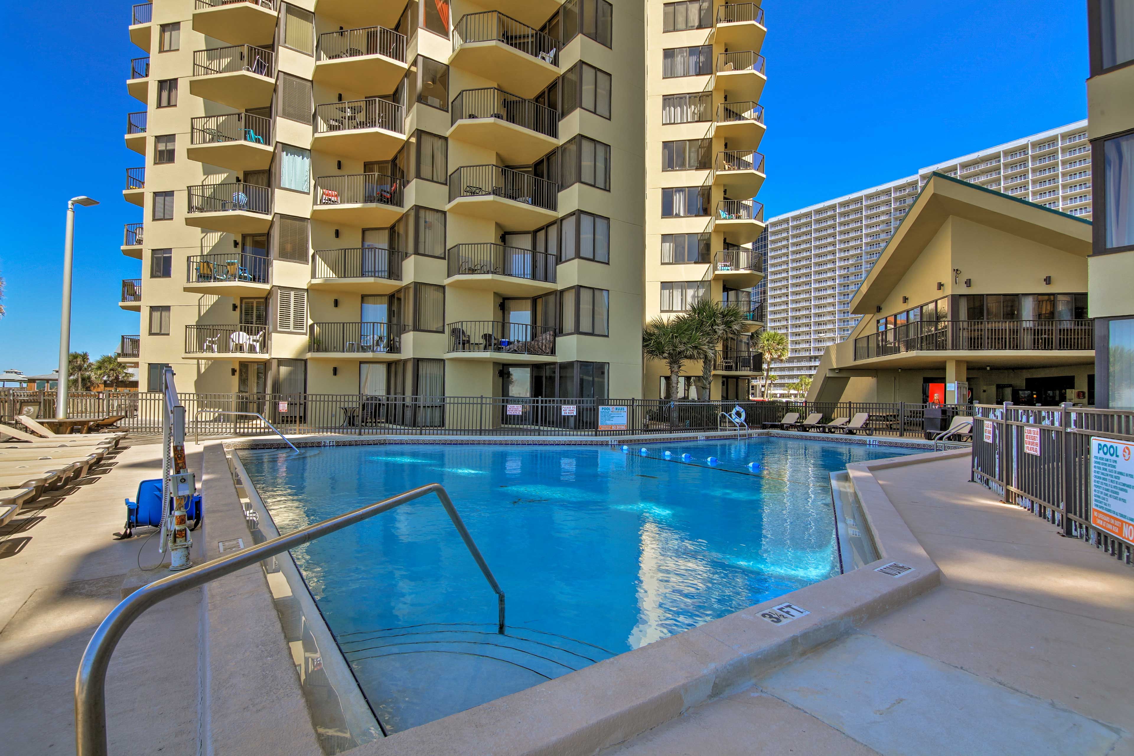Sunbird Beach Resort | Community Amenities | Outdoor Pool | On-Site Beach Access