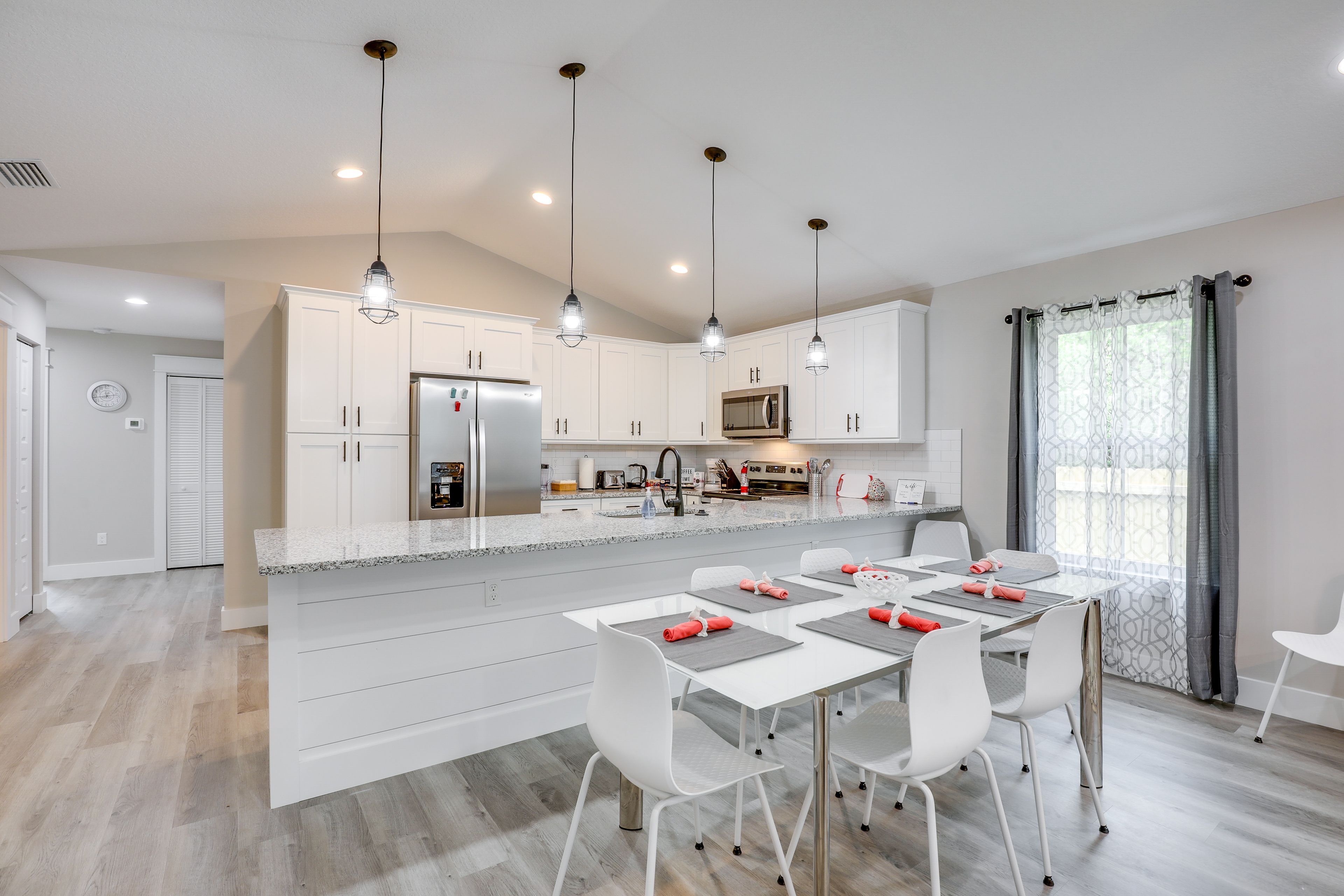 Kitchen & Dining Area | Open Floor Plan | Single-Story Home
