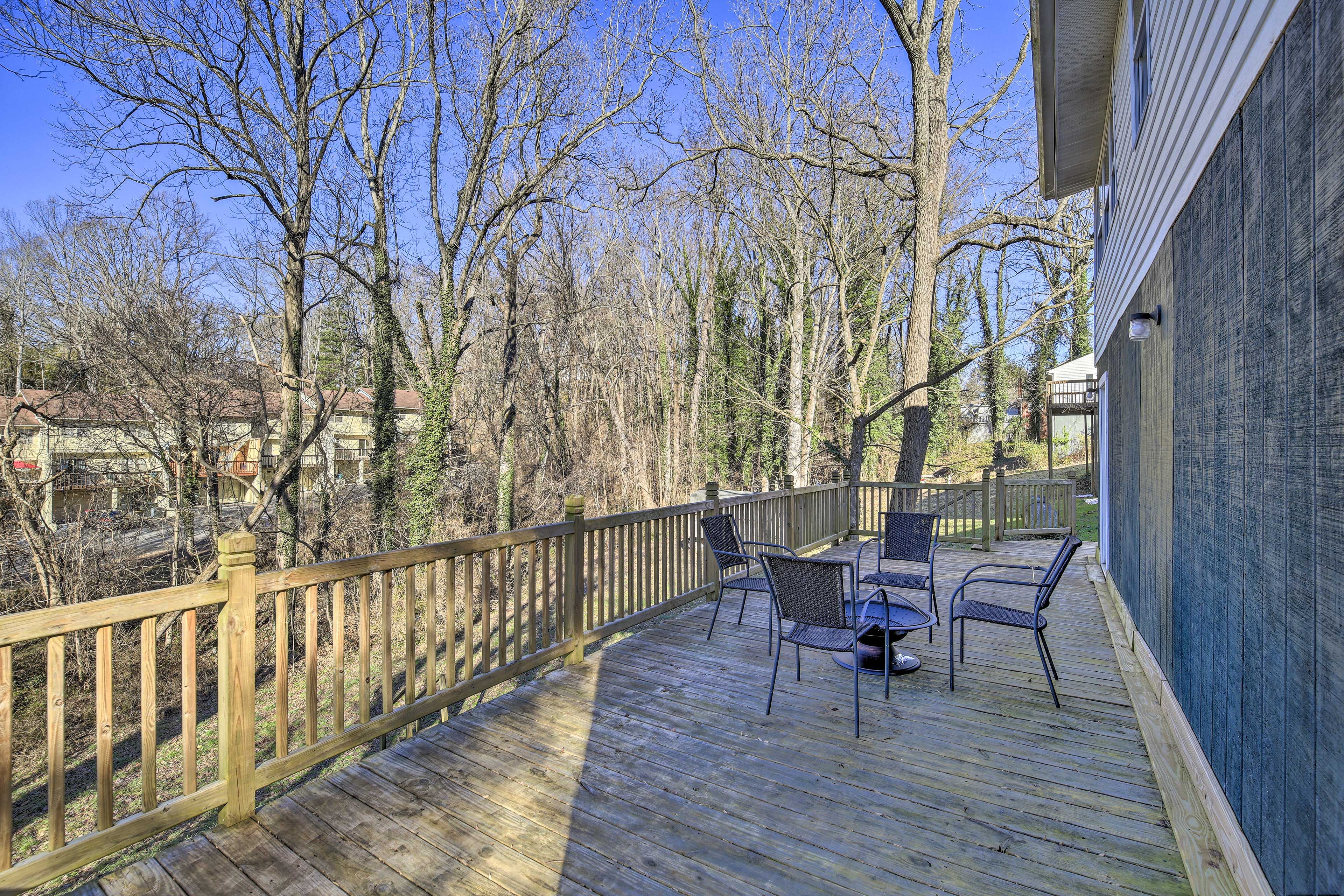Back Deck w/ Fire Pit