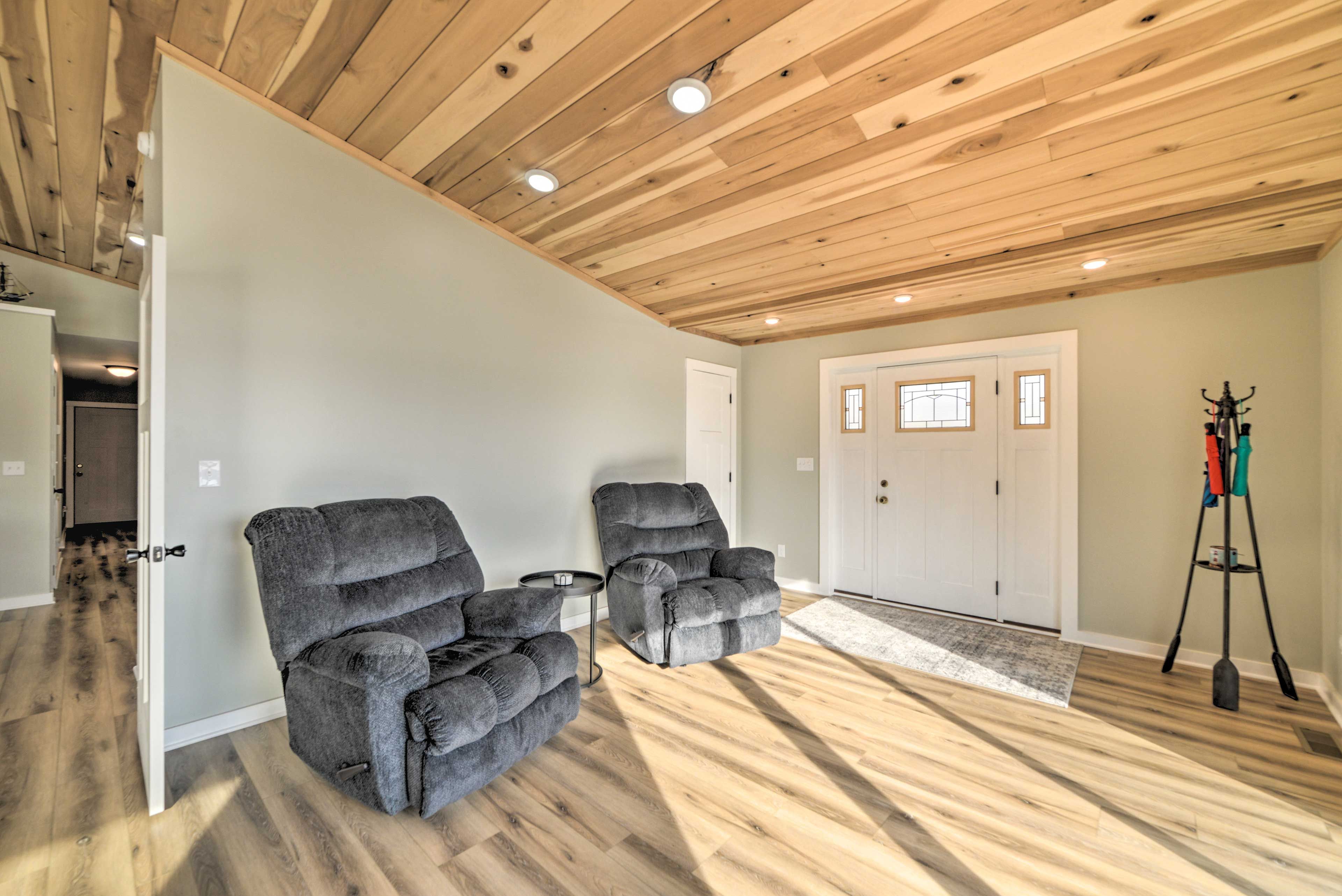 Entryway | Open-Concept Layout | Cathedral Ceilings