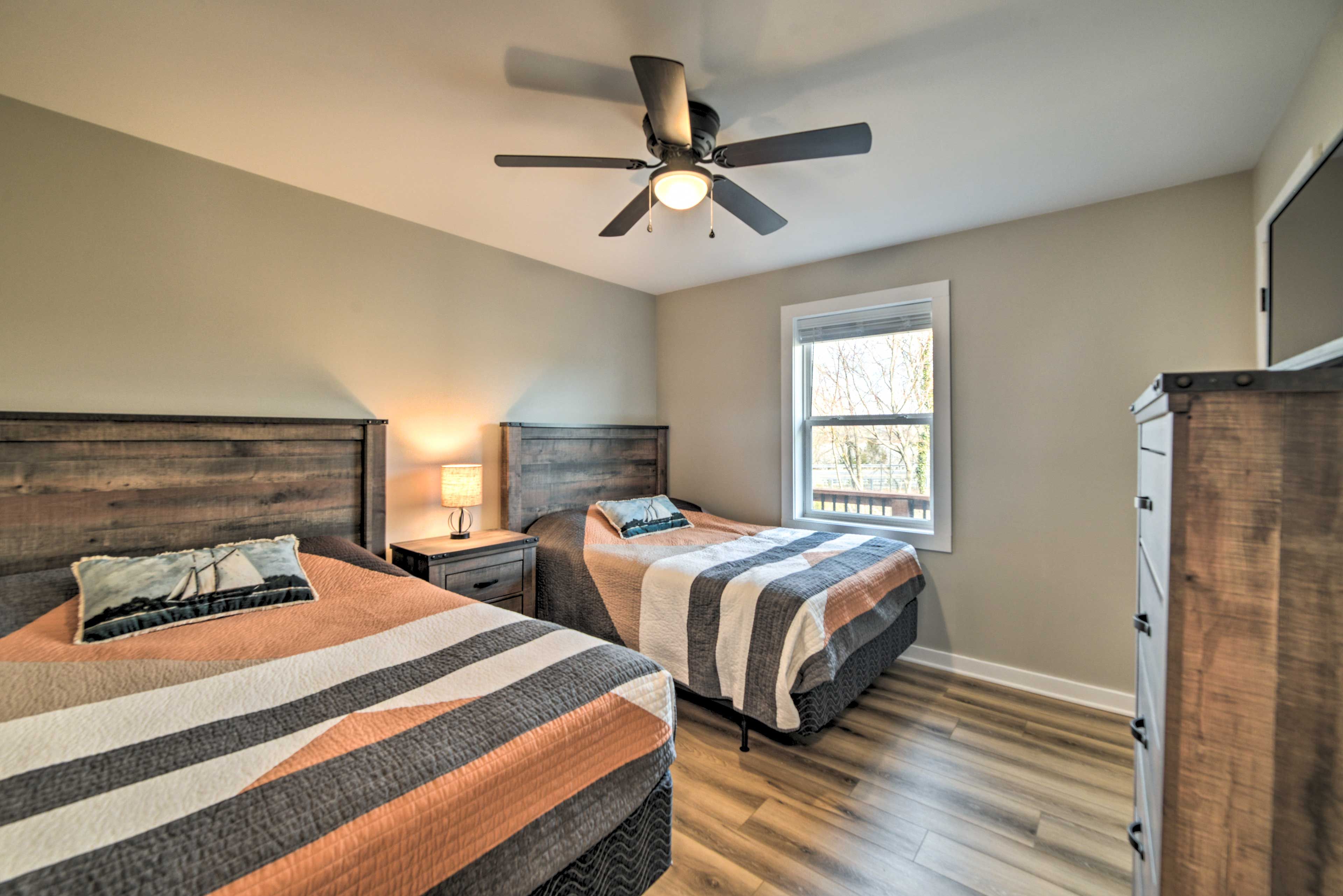Bedroom 2 | 2 Full Beds | 1st Floor