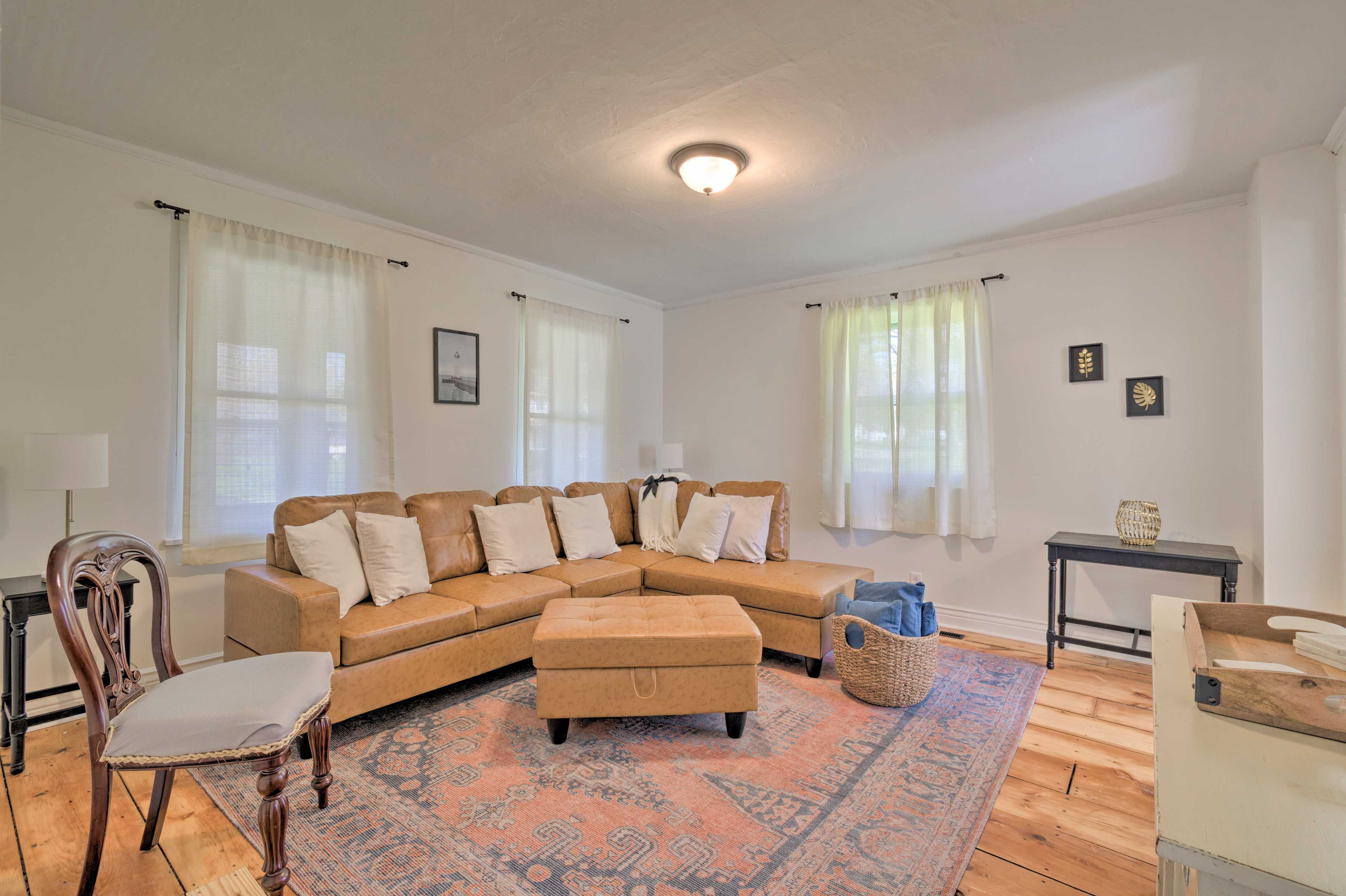 Living Room | 2nd-Floor Bedroom | Complimentary Toiletries