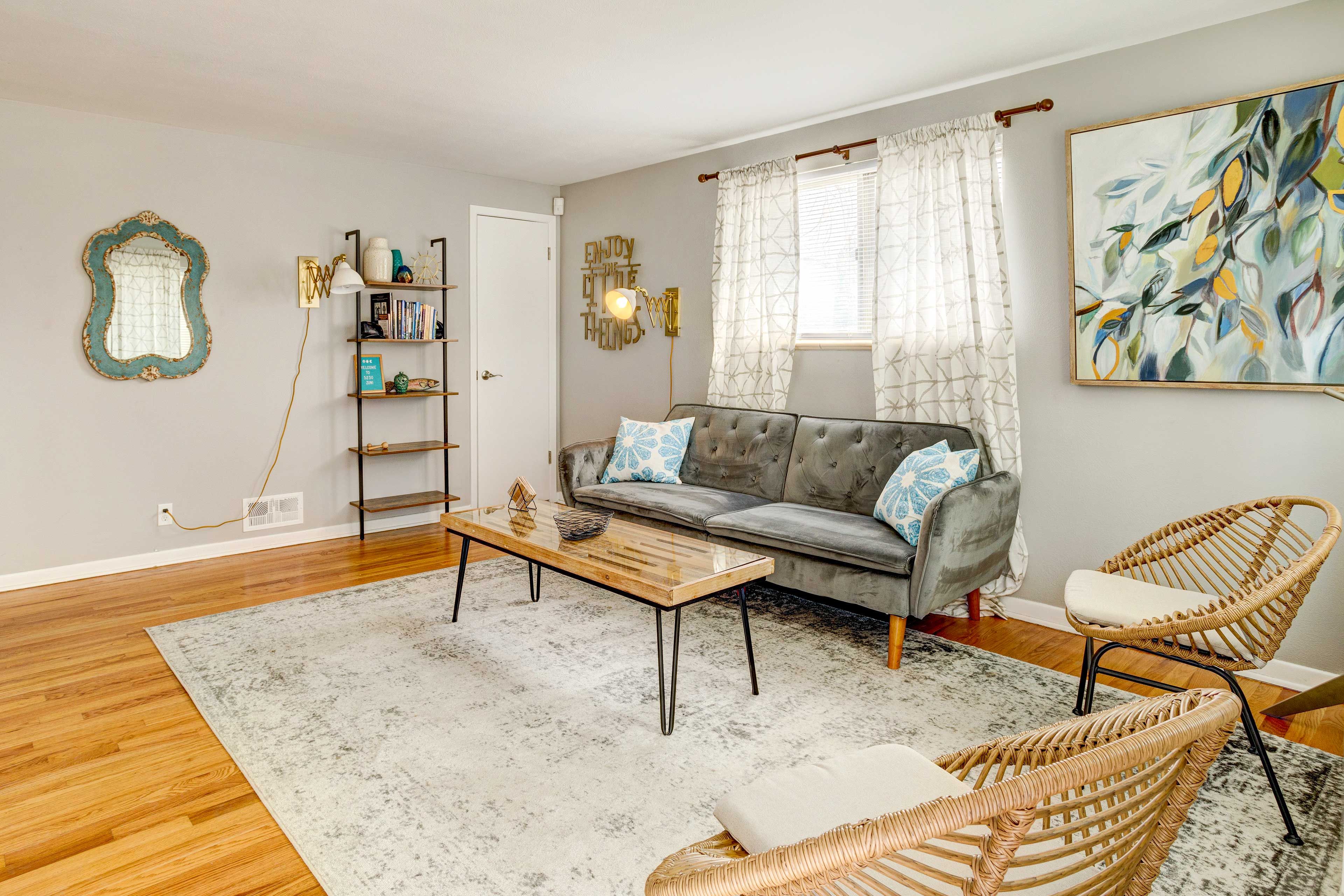 Living Room | Futon | Pack 'n Play | Smart TV