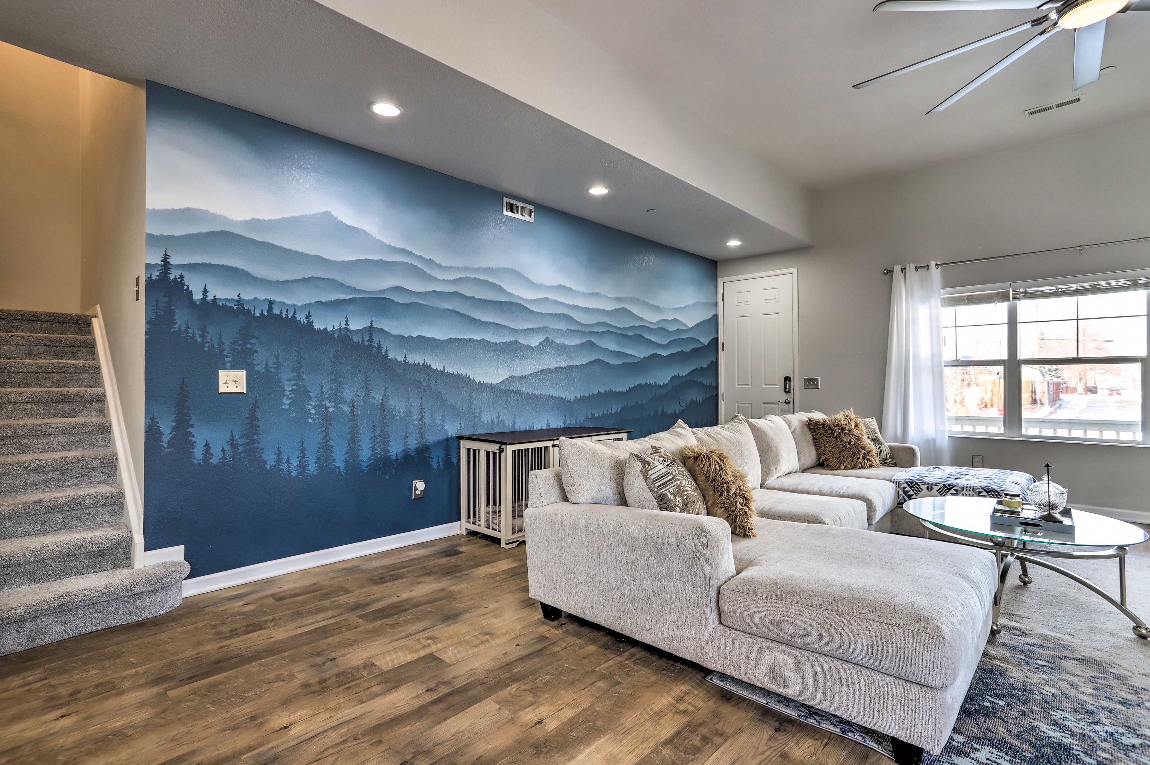 Living Room | Main Level | Dog Friendly w/ Fee