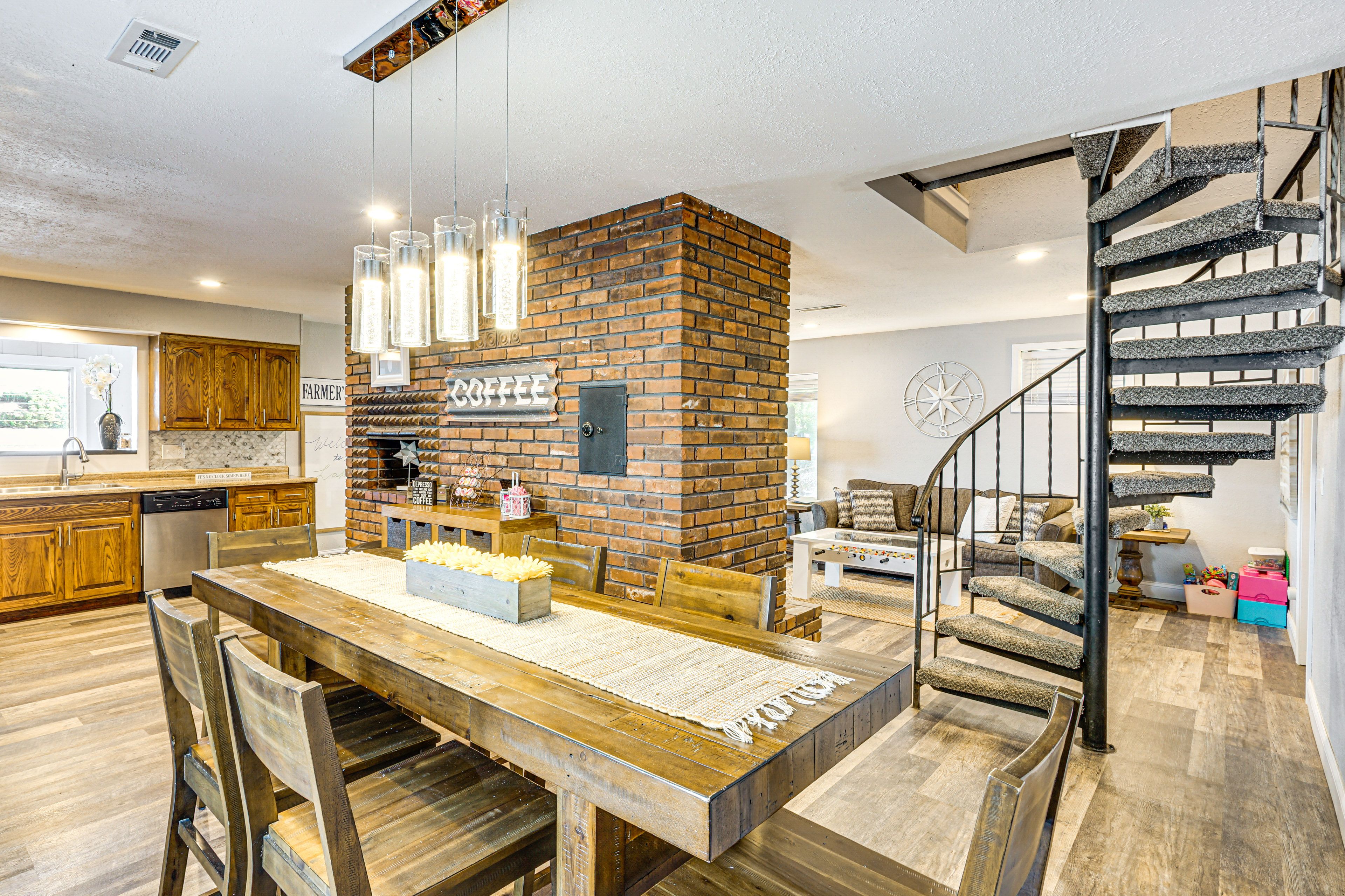 Dining Area | Main Floor | Dishware & Flatware | Central A/C & Heat