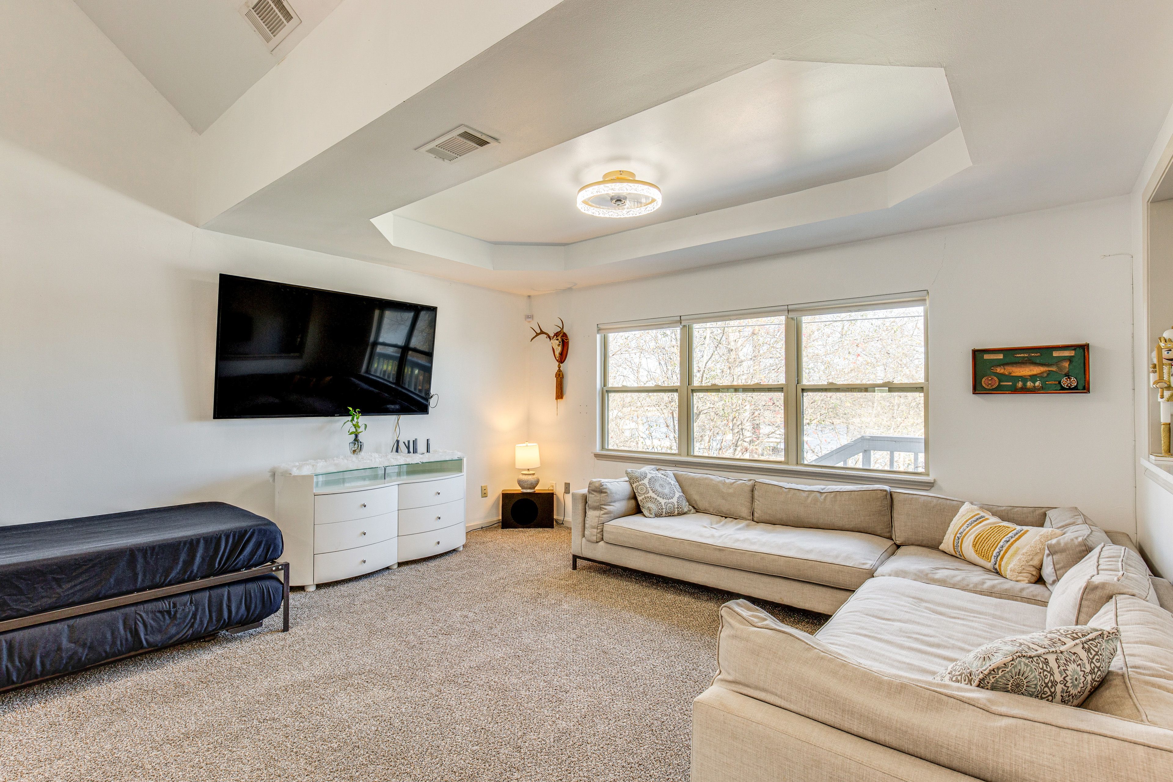 2nd-Floor Living Room | Twin Daybed w/ Twin Trundle | Futon