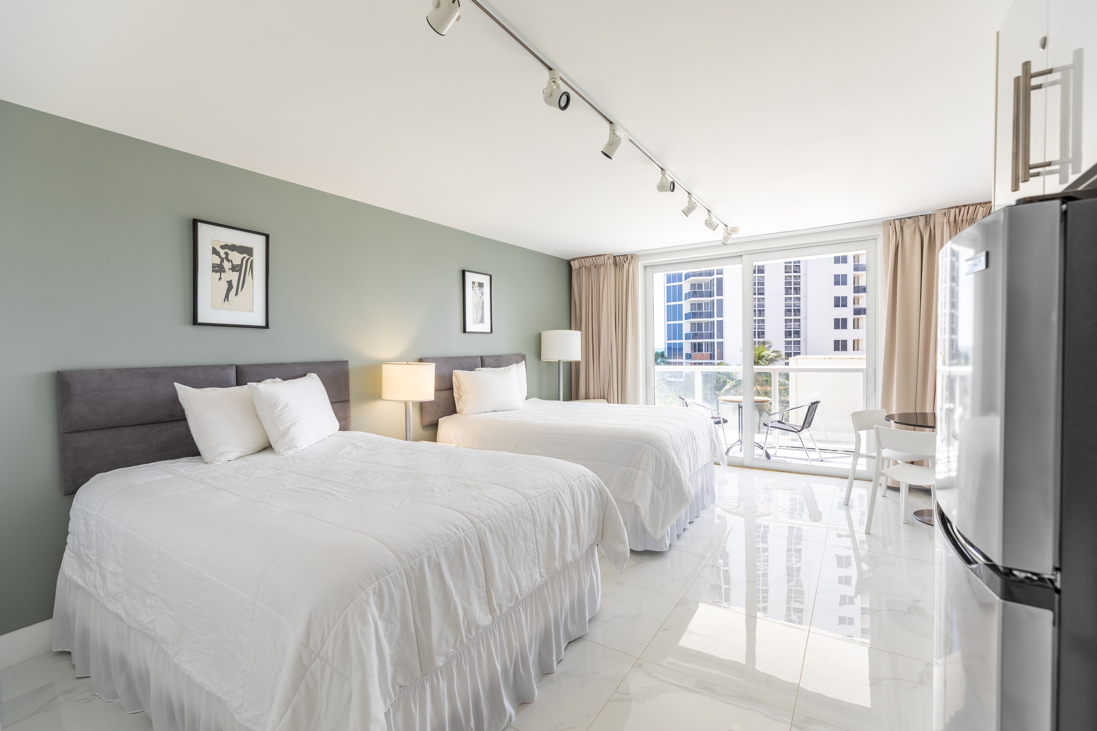 Studio Interior | 2 Queen Beds