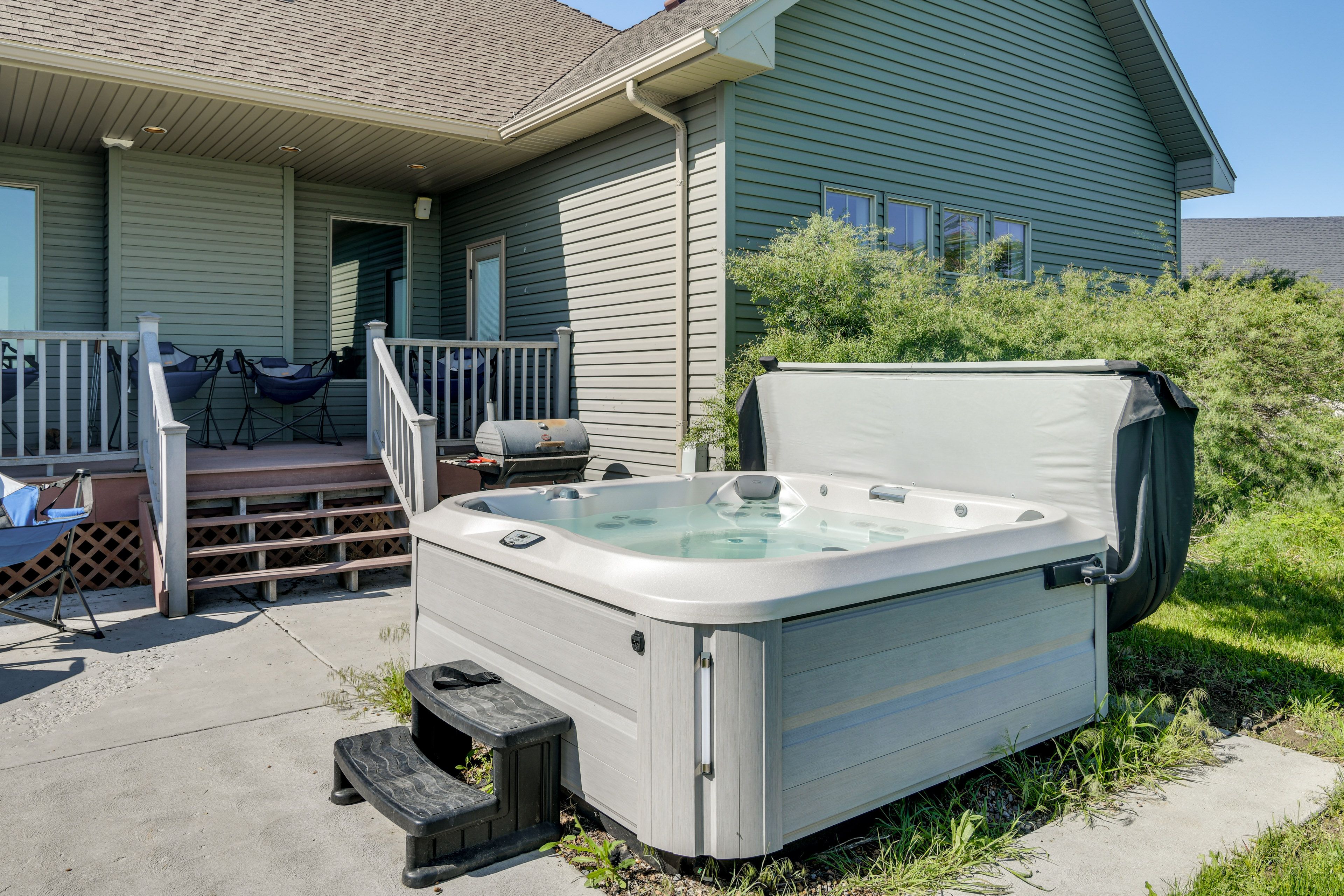 Patio & Deck | Private Hot Tub