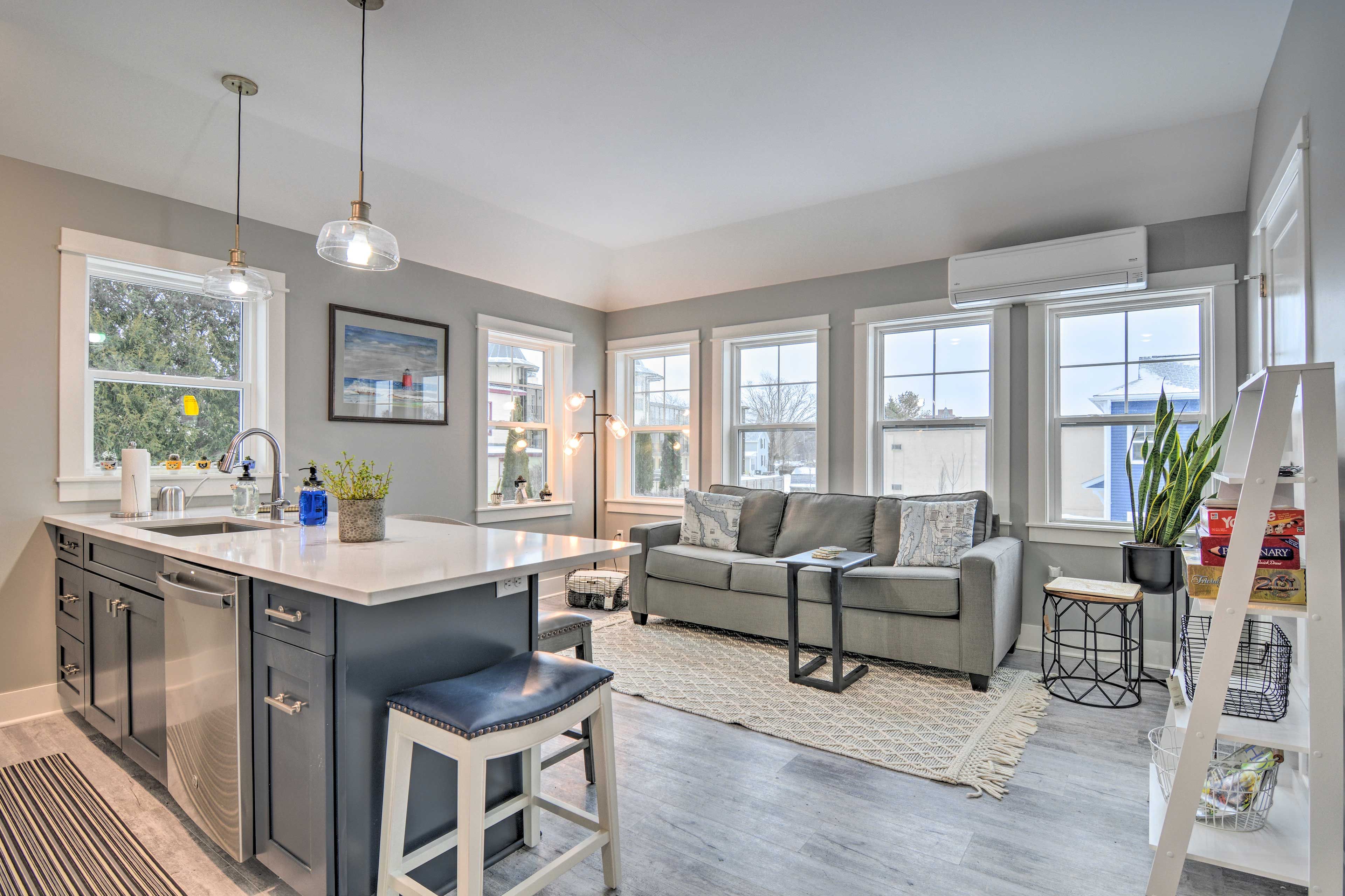 Charlevoix Vacation Rental | 1BR | 1BA | Stairs Required | 600 Sq Ft
