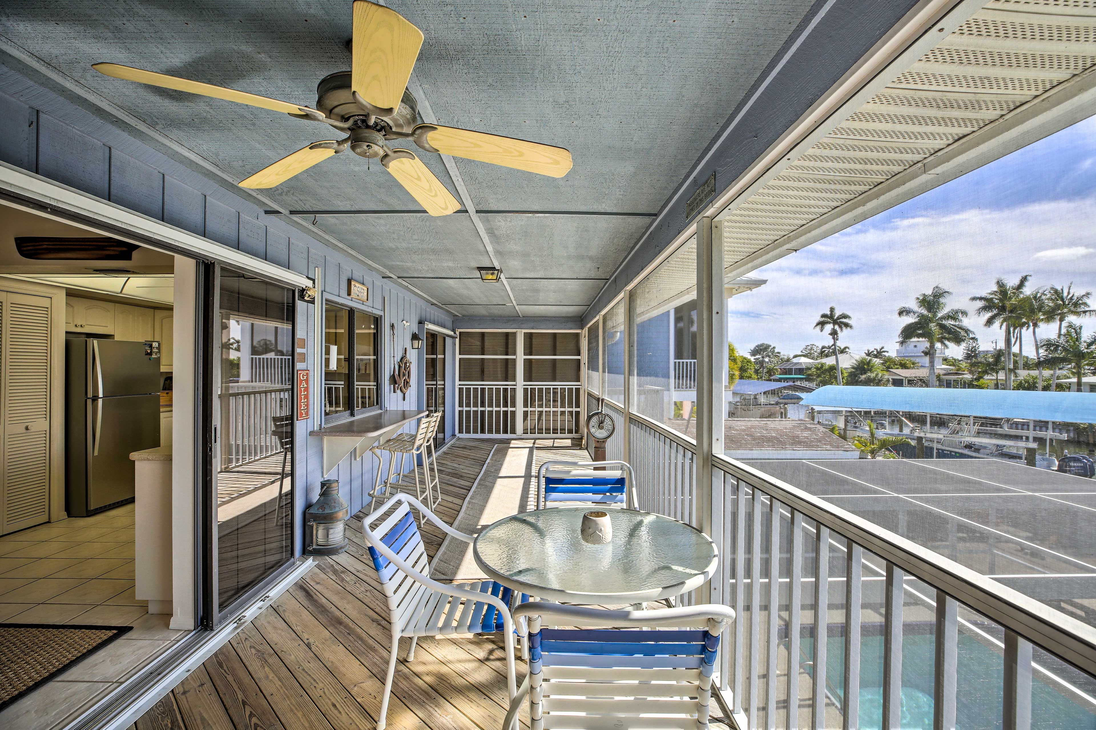 Private Deck | Access Via Bedrooms | Bar w/ Seating | Outdoor Dining Area
