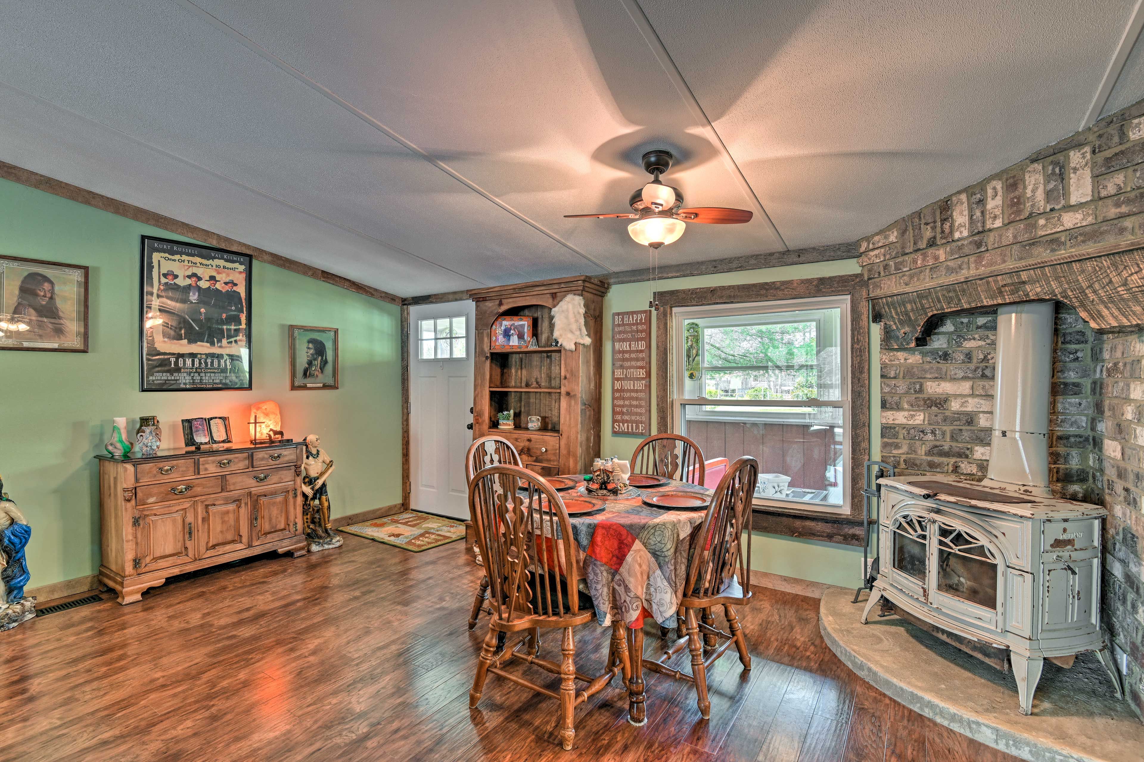 Casual Dining Area | Wood-Burning Stove (Seasonal, November - March)