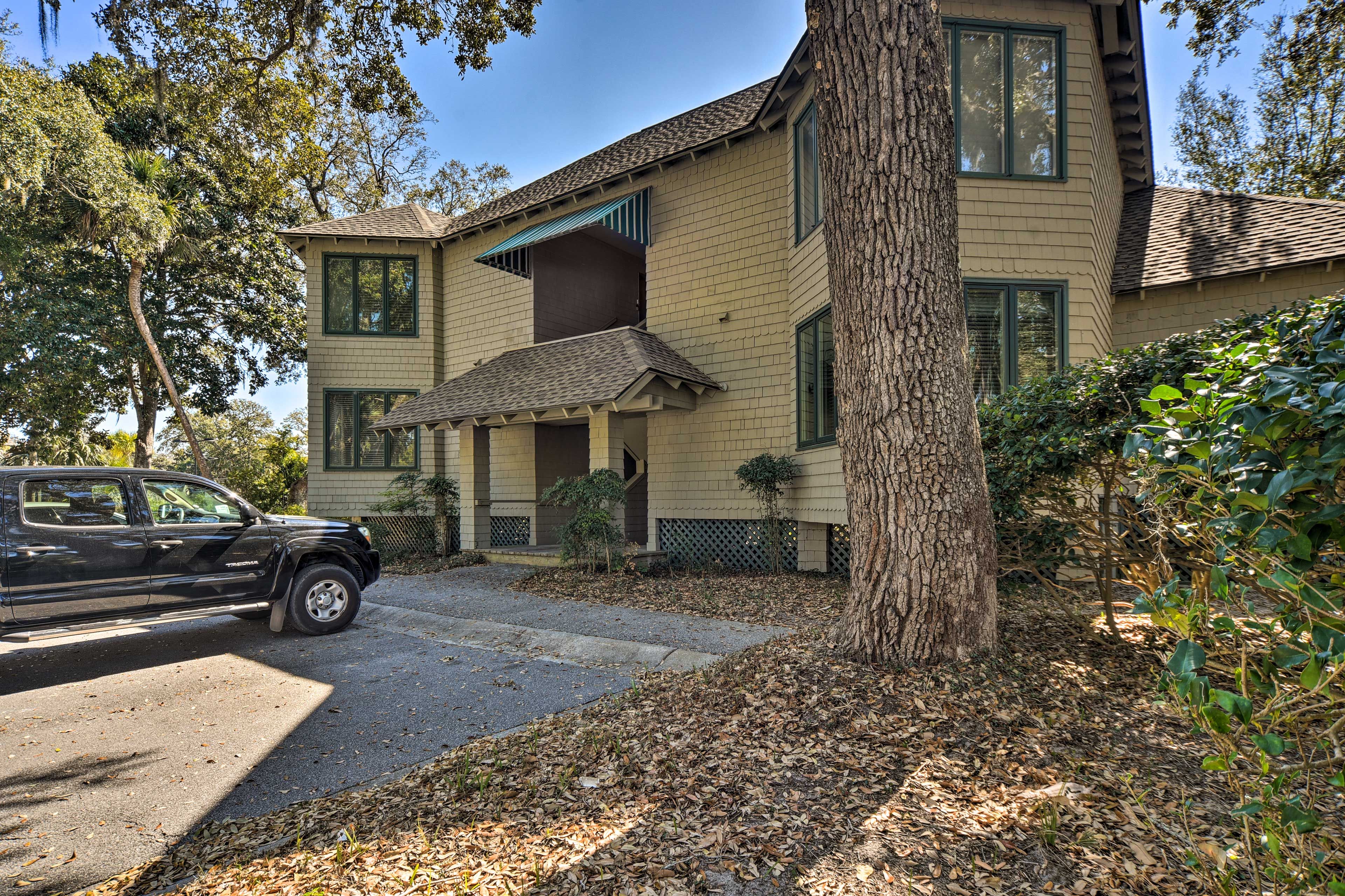 Property Exterior | Parking | Community Parking Lot (2 Vehicles)