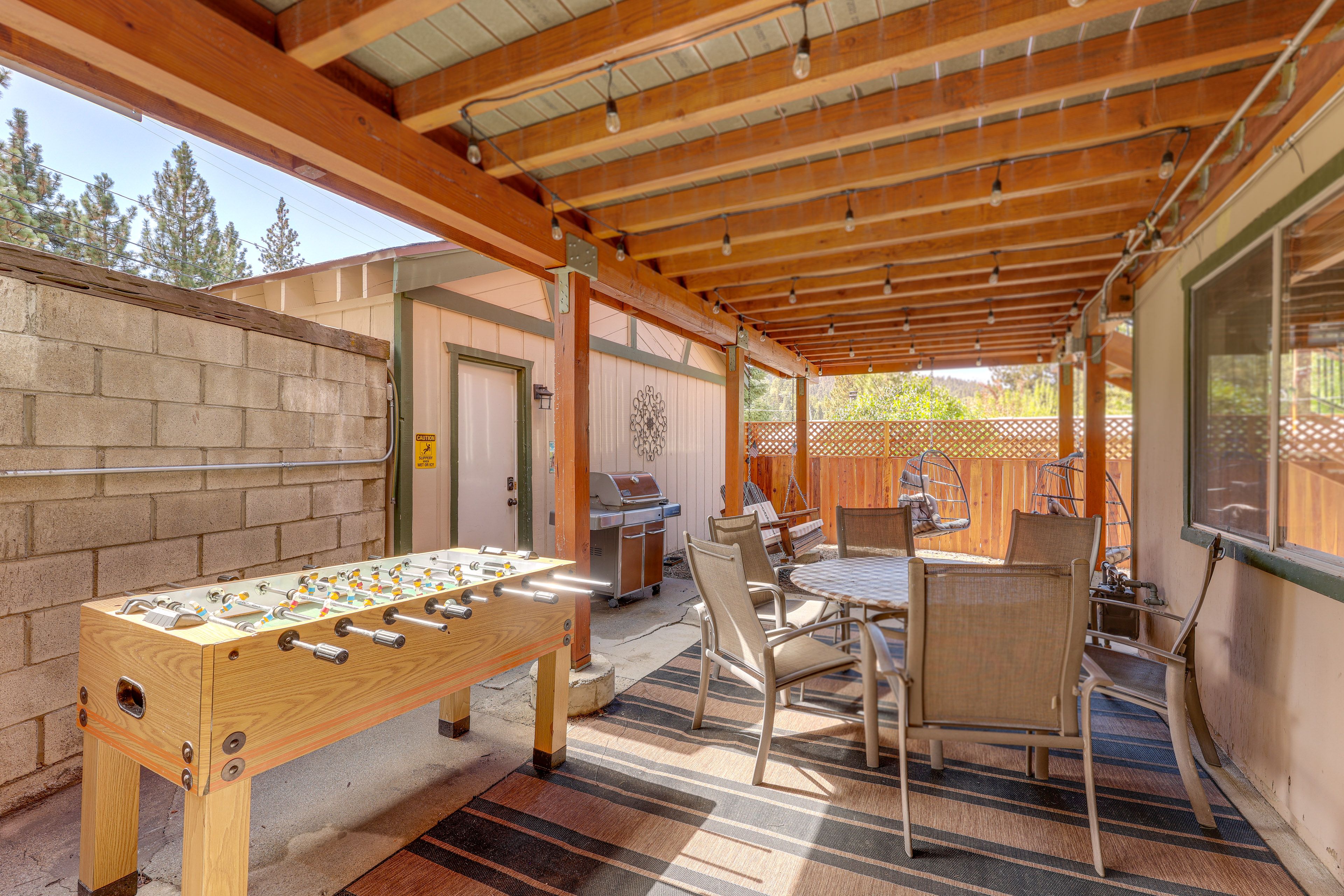 Patio | Foosball Table | Outdoor Dining Area | Grill