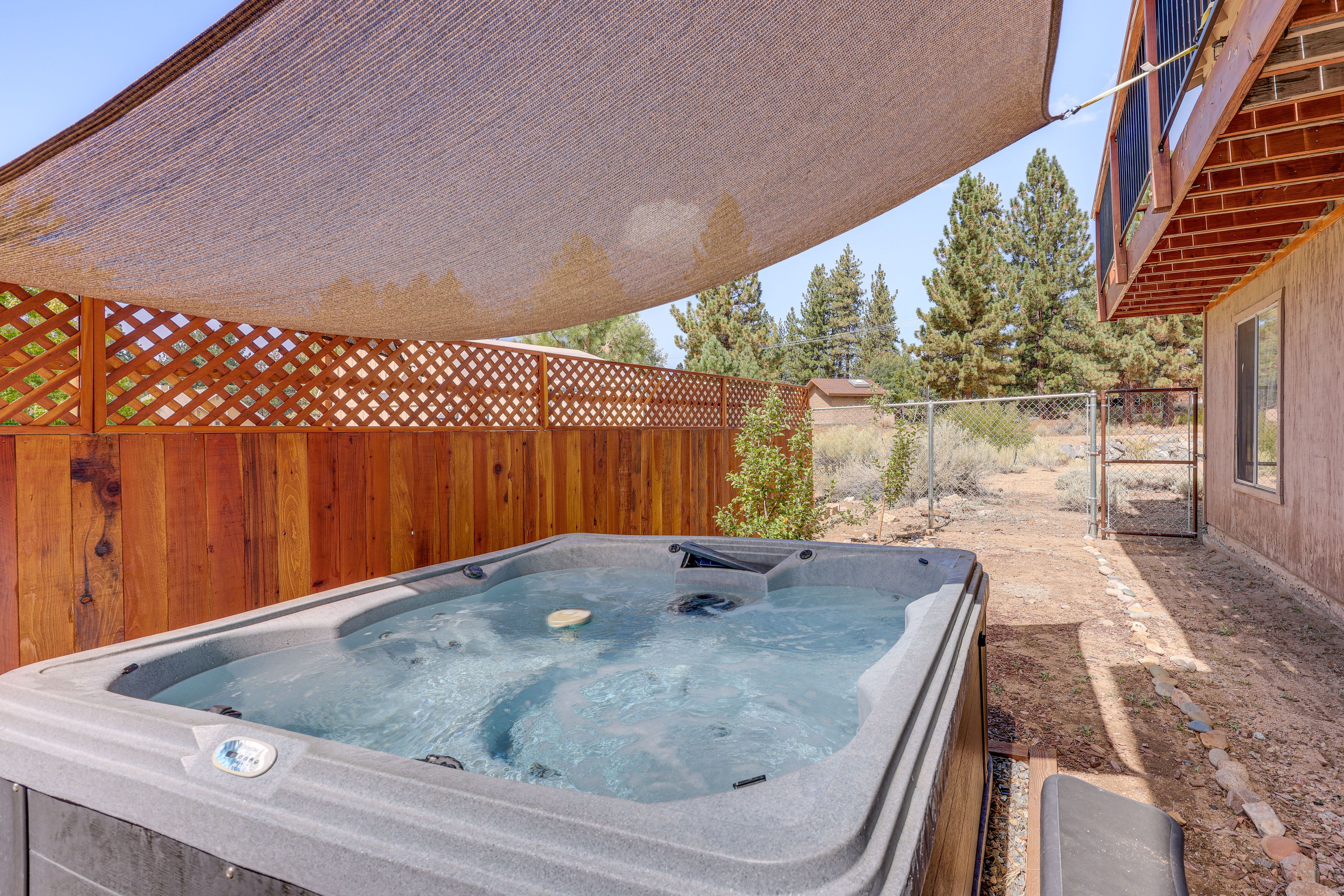 Patio | Private Hot Tub