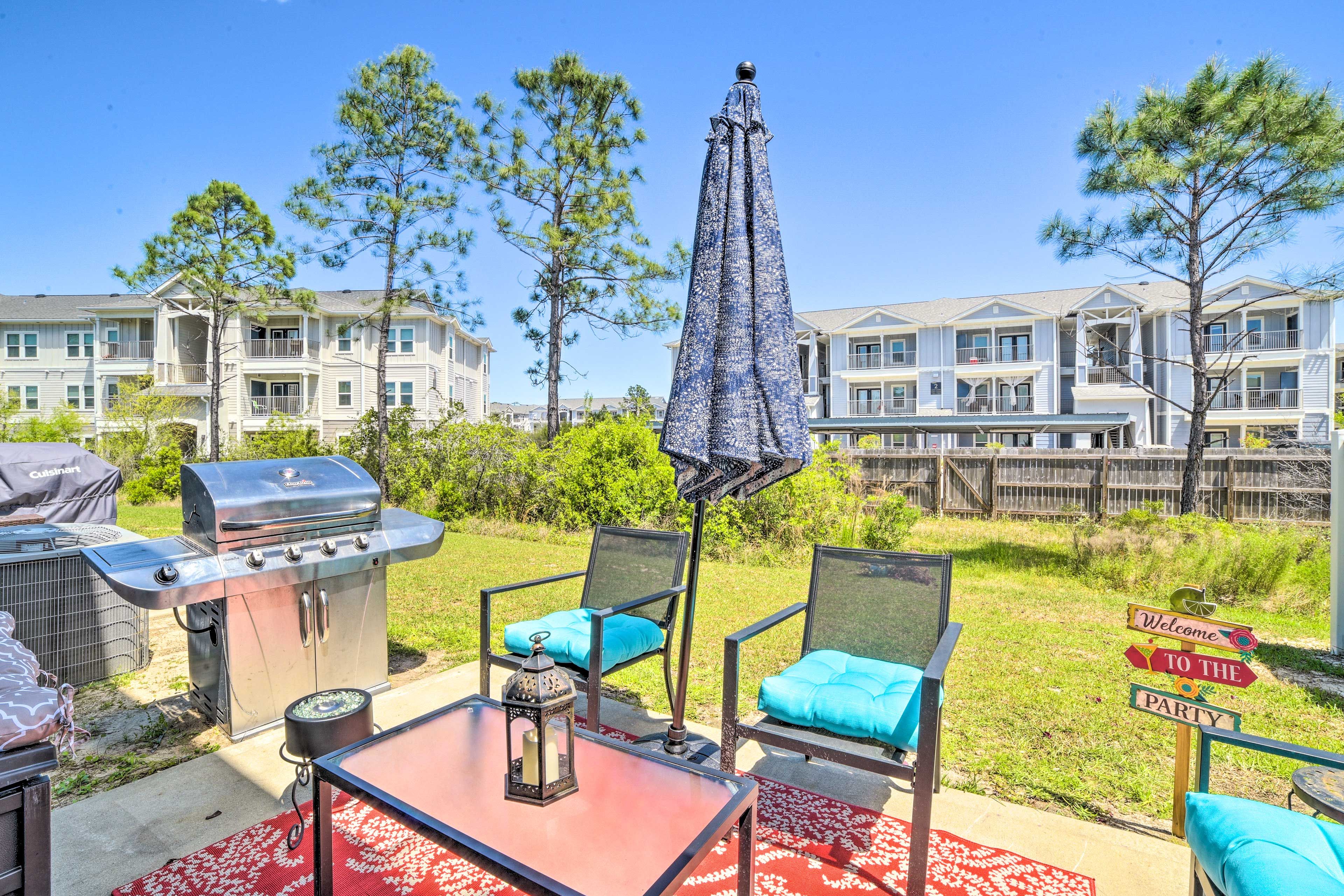Furnished Patio | 2 Exterior Security Cameras (Facing Out)