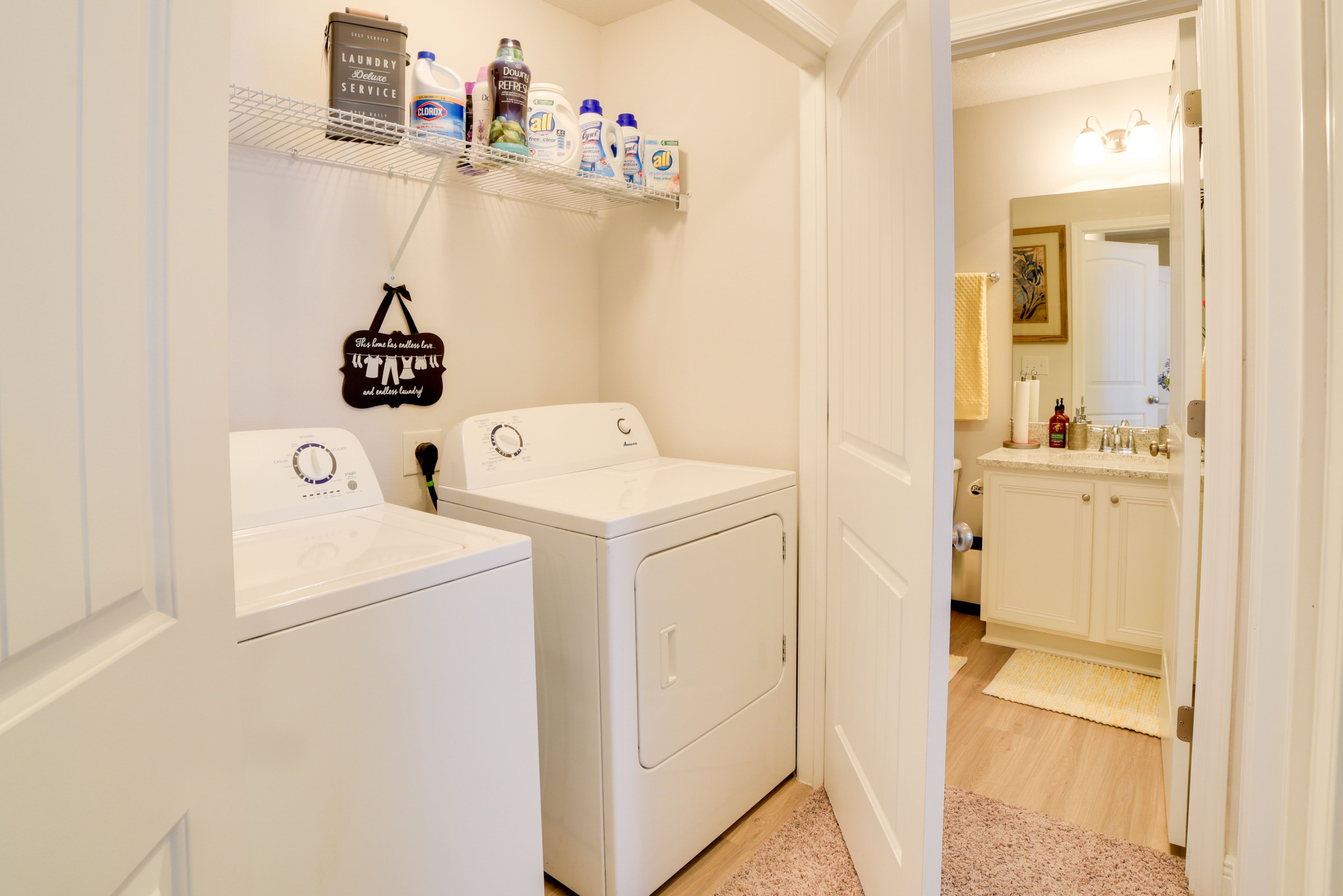 Laundry Room | Detergent Provided
