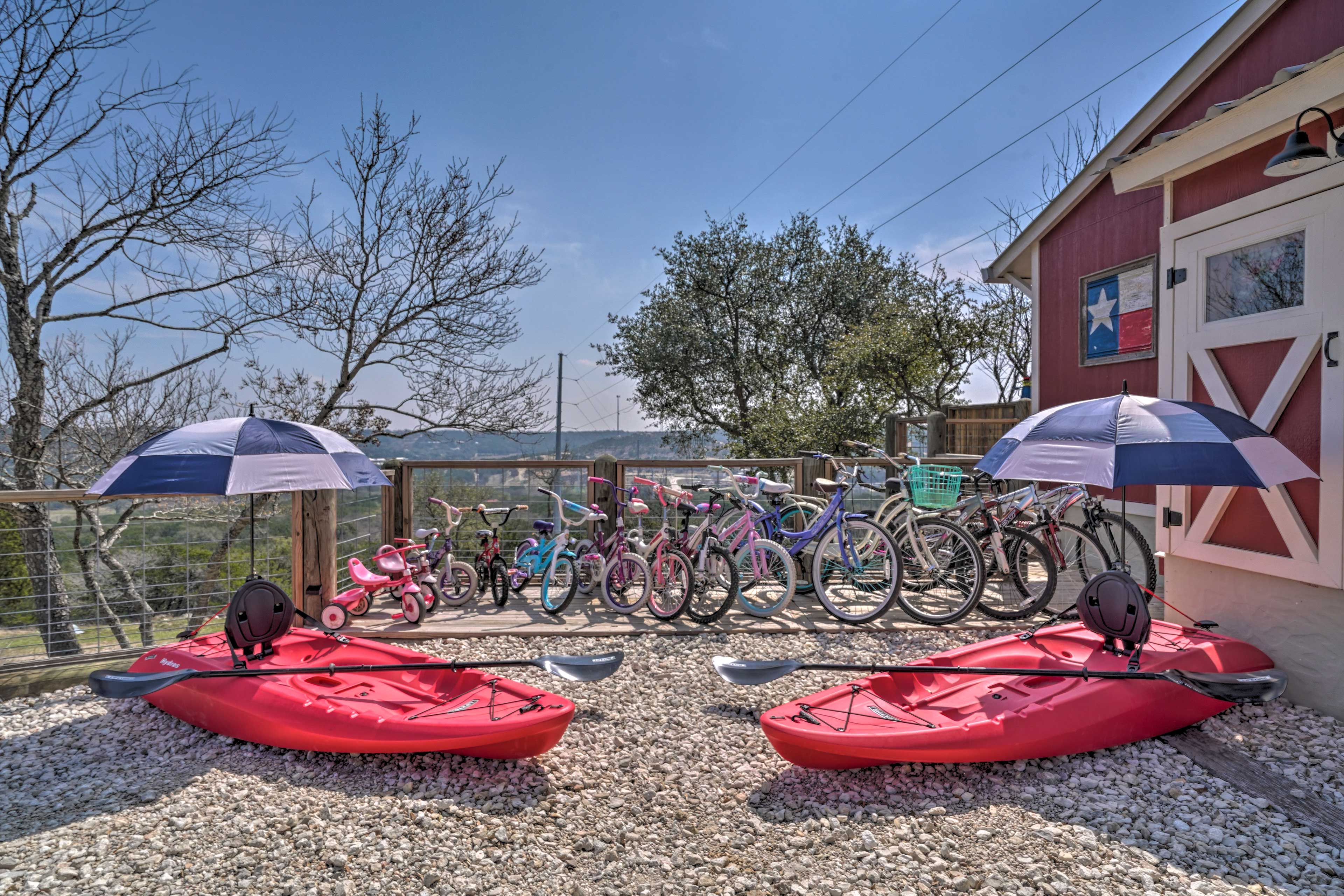 Property Exterior | Kayaks & Bicycles
