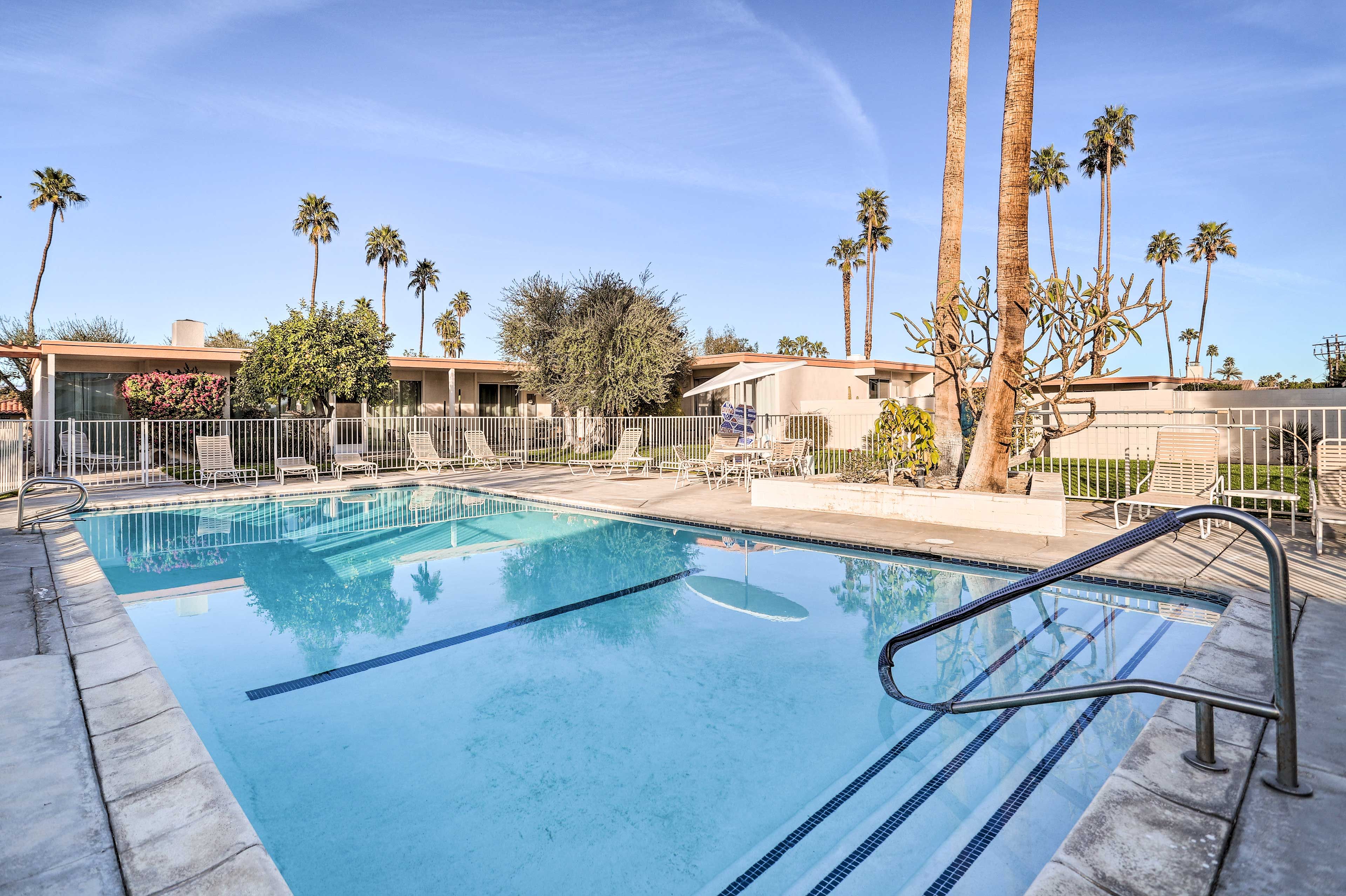 Community Heated Pool | Patio Furniture