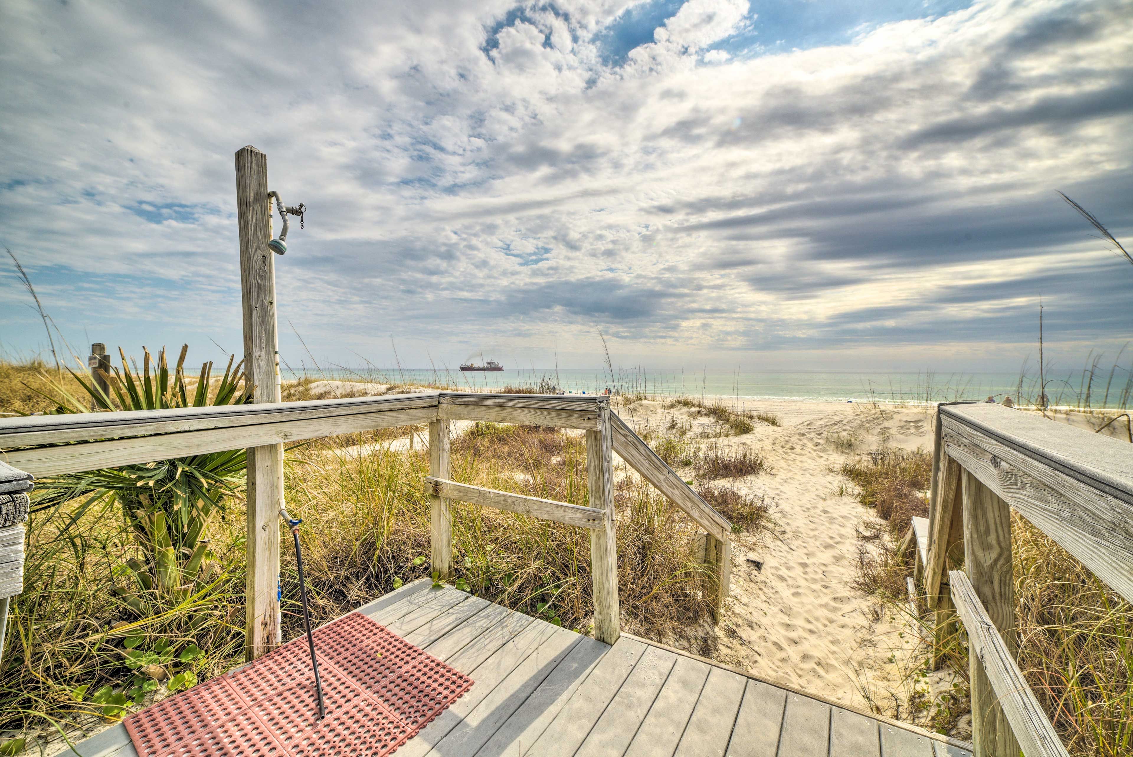 Community Beach Access On-Site | Outdoor Shower