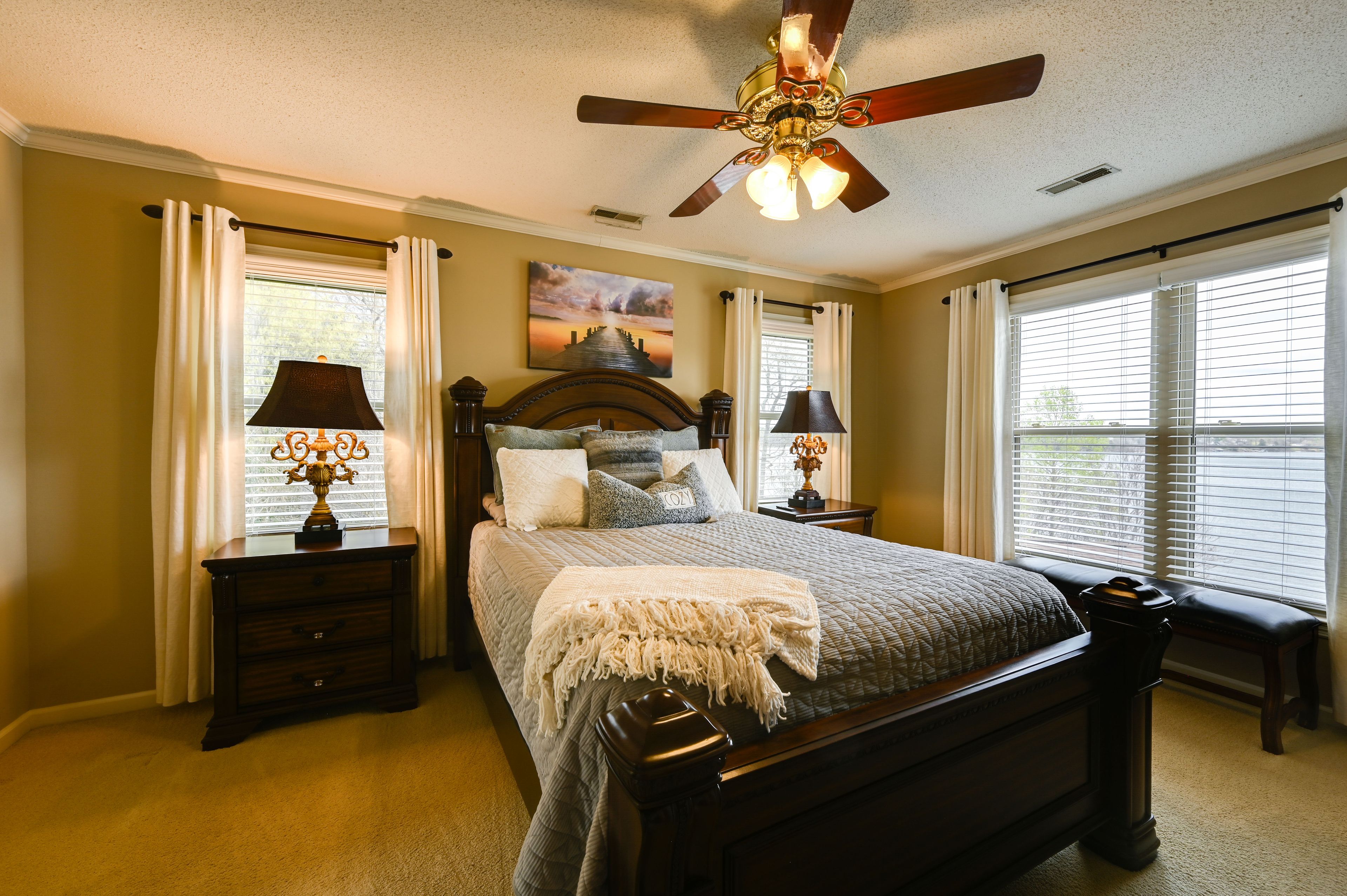 Bedroom 1 | Queen Bed | 2nd Floor | Smart TV w/ Cable