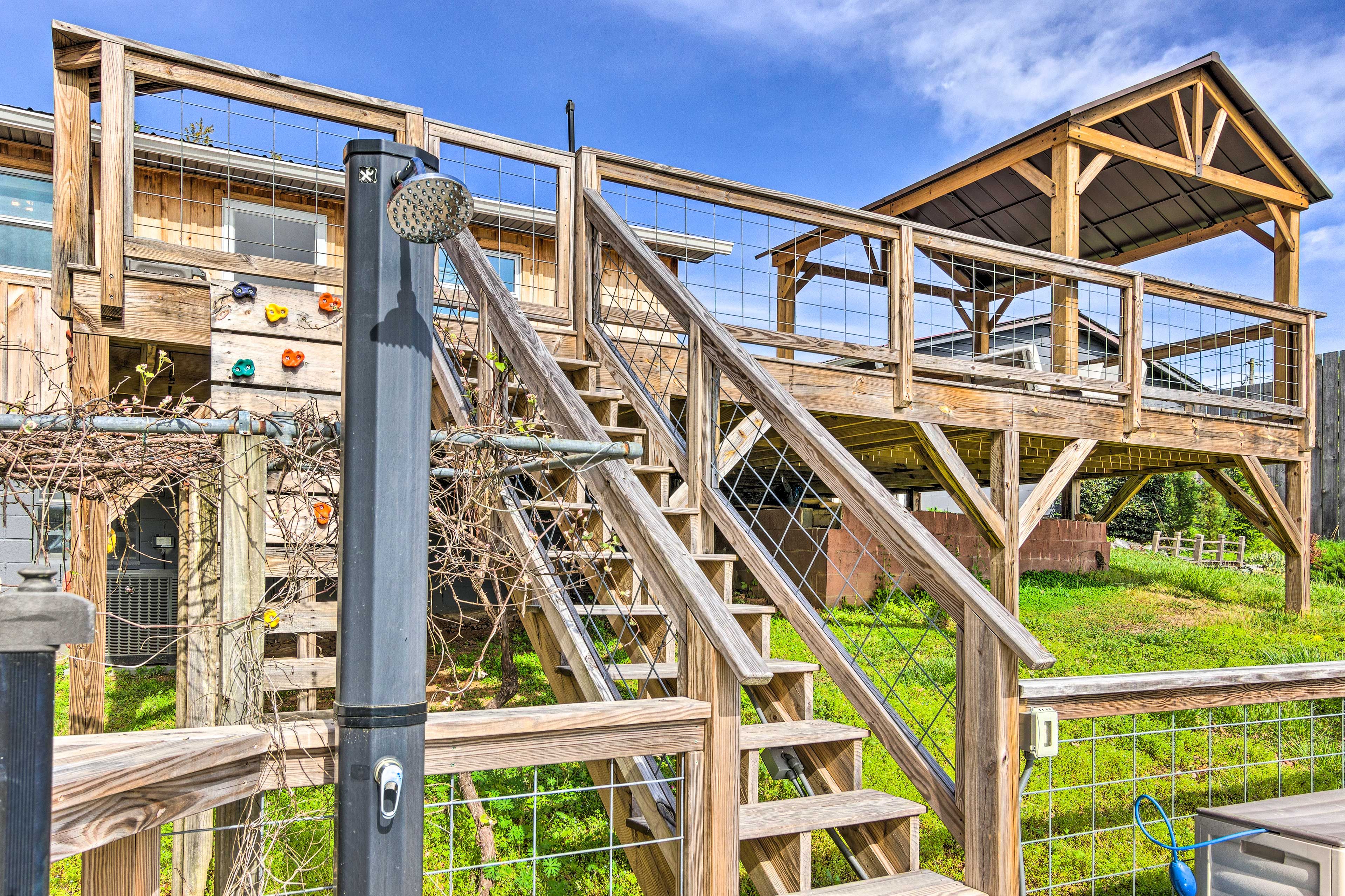 Pool Area | Stairs Required | Outdoor Shower
