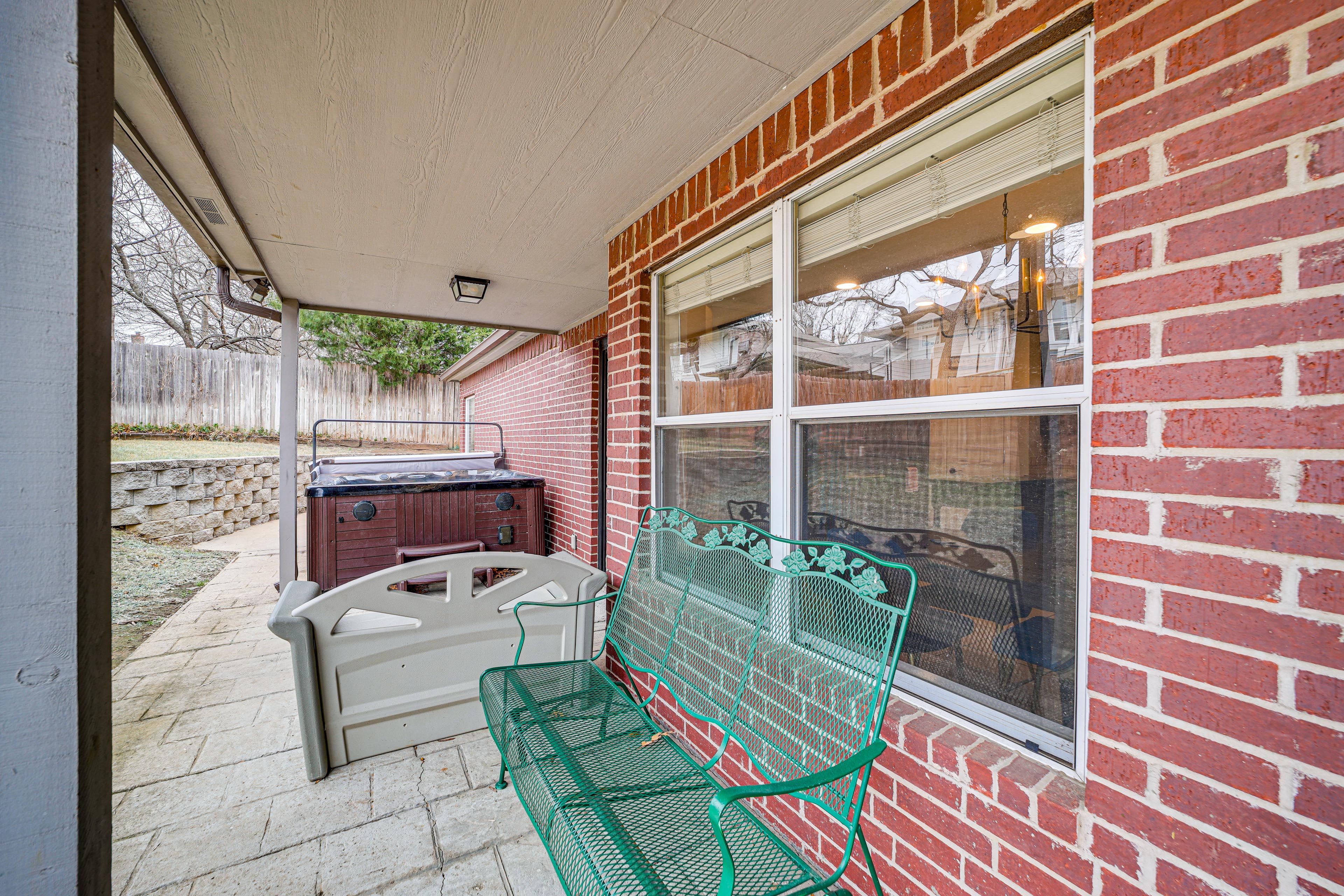 House Exterior | Furnished Patio | Dining Area | Hot Tub