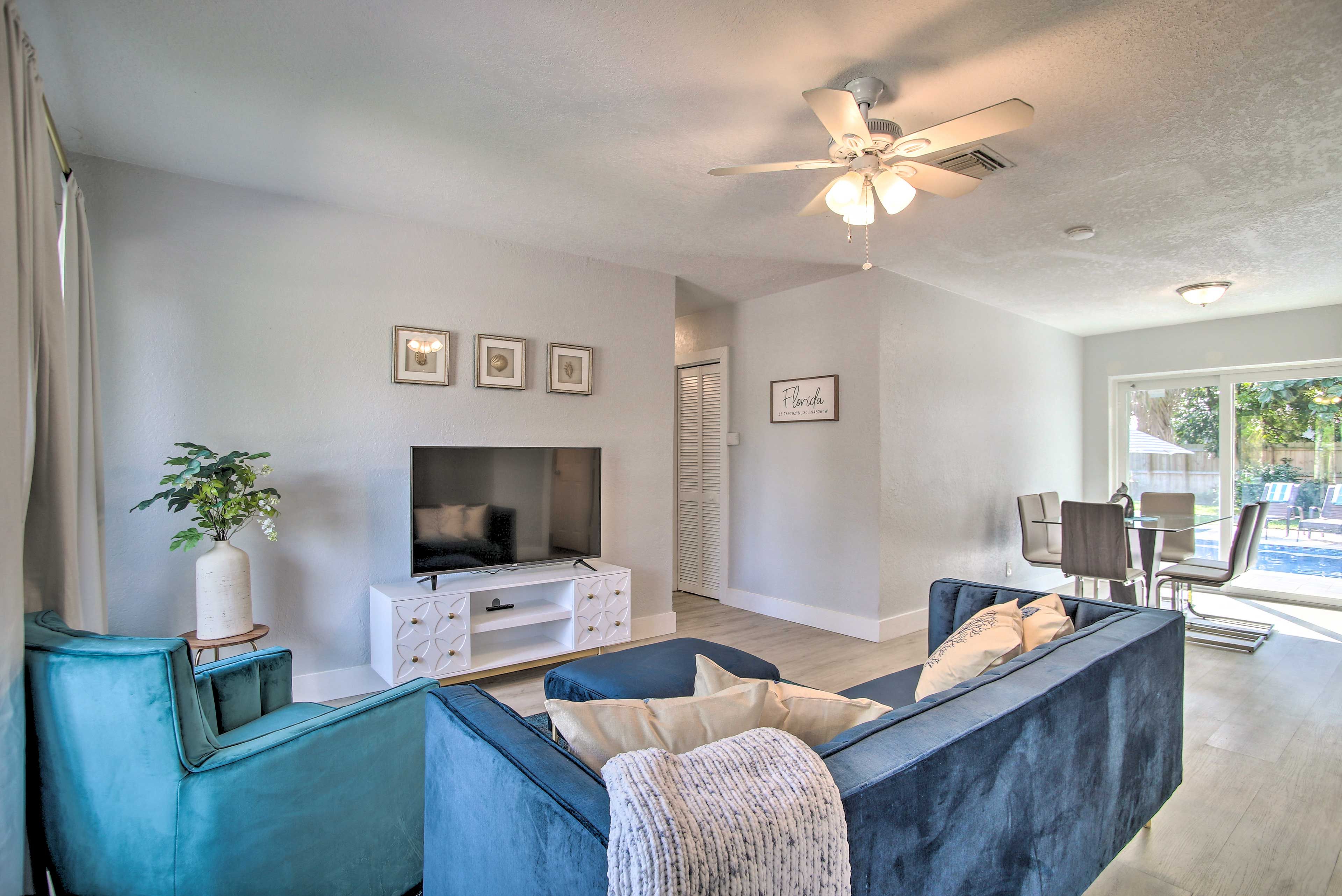 Deerfield Beach Vacation Rental | 4BR | 2.5BA | 2 Entry Steps | 1,300 Sq Ft