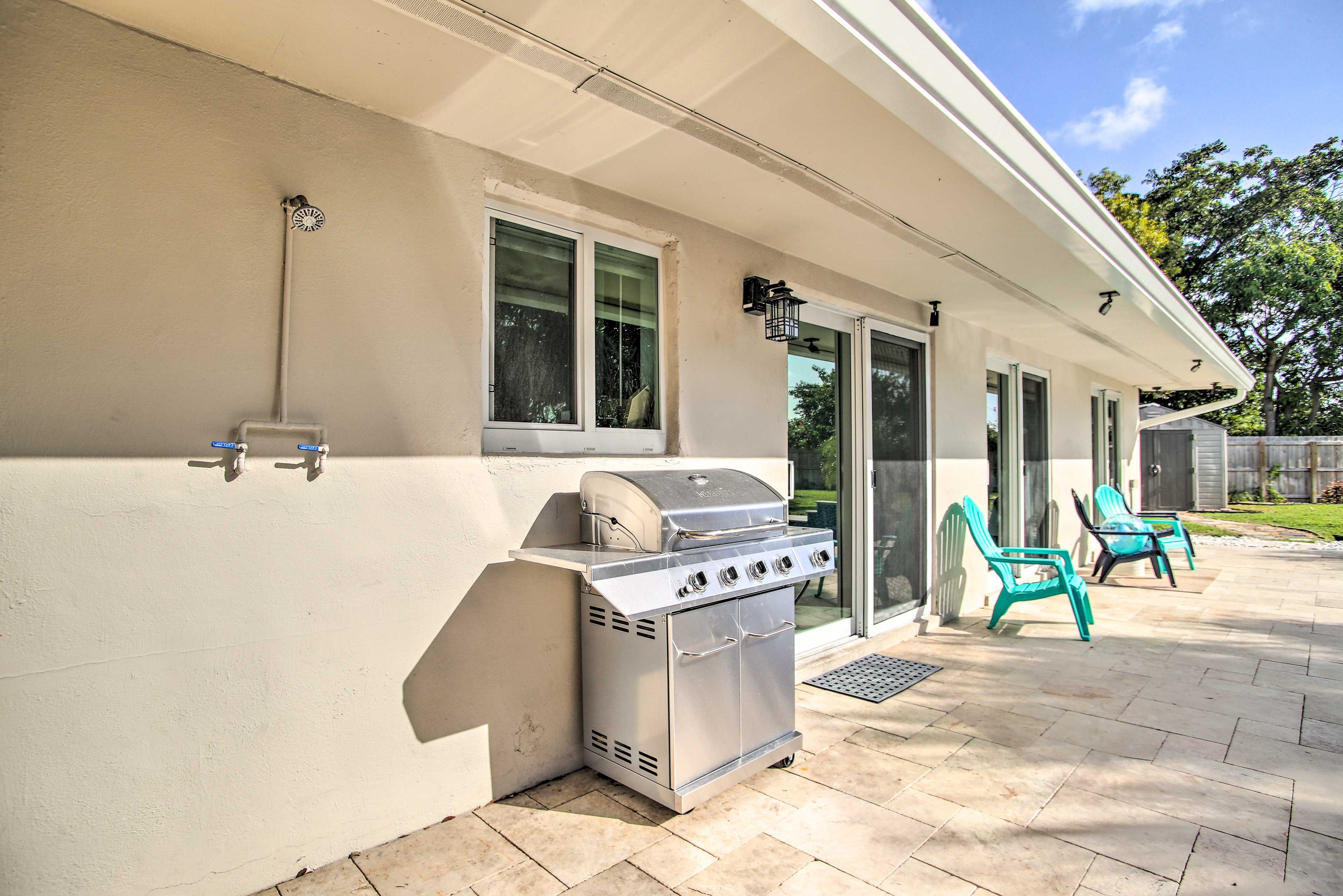 House Exterior | Furnished Patio | Gas Grill