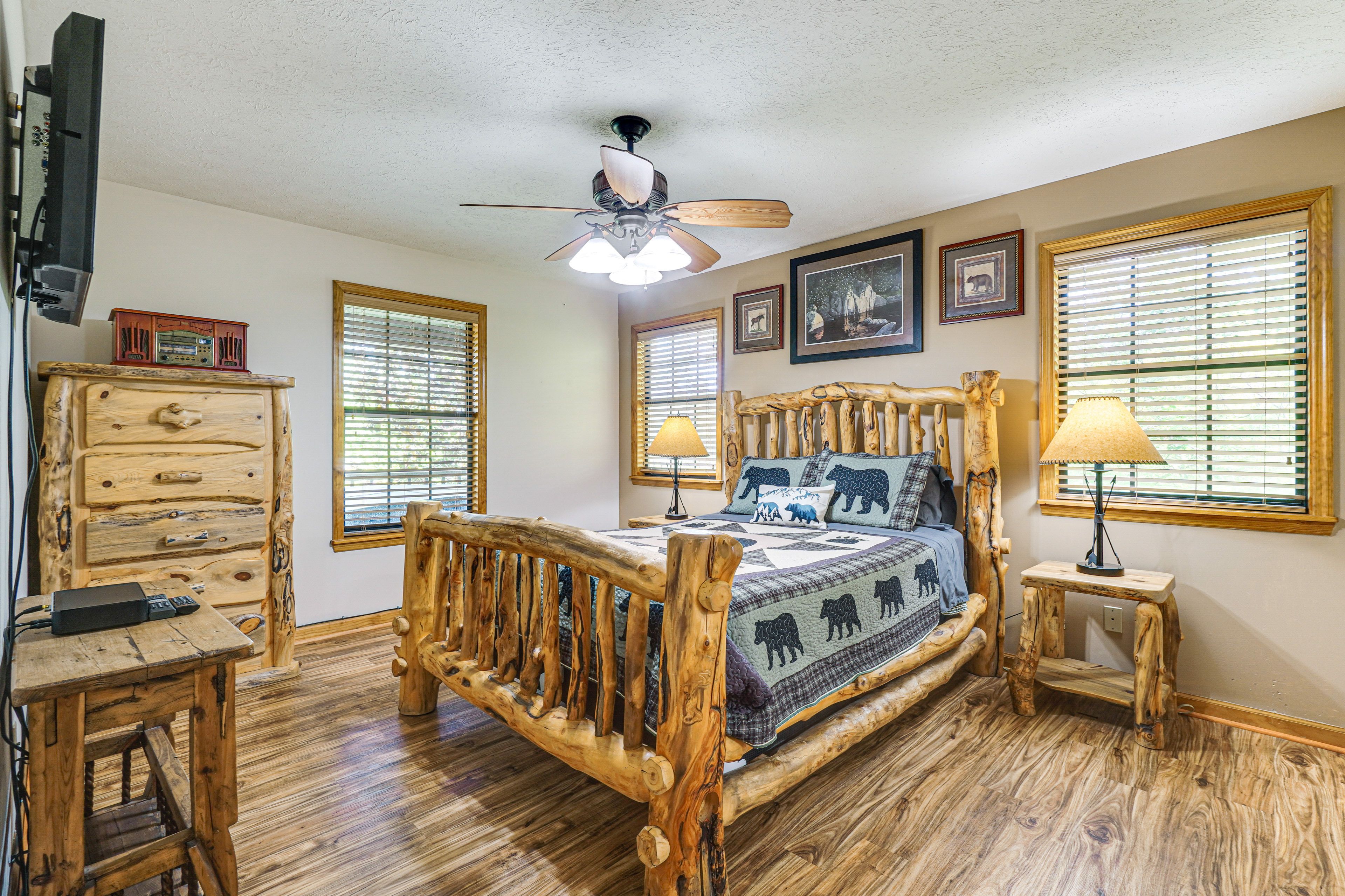 Bedroom 2 | Queen Bed | Smart TV w/ Cable | Main Level