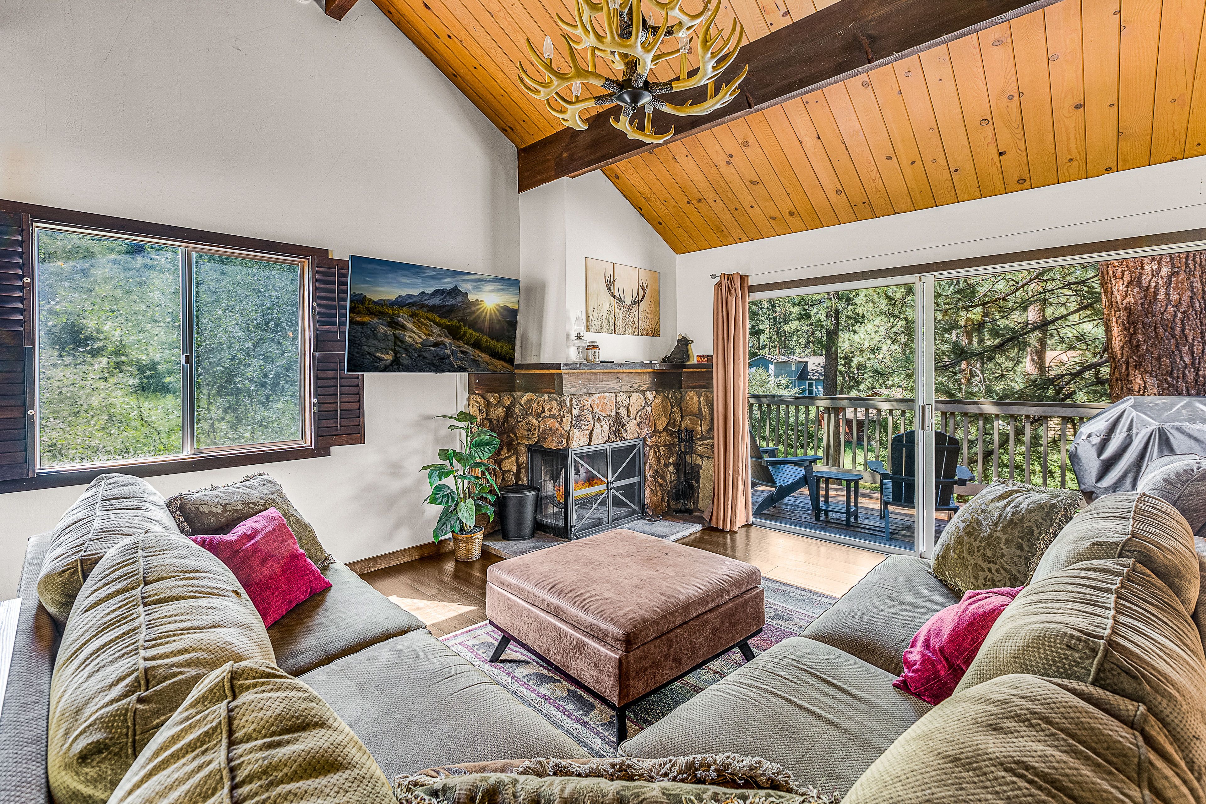 Living Area | Main Level | Smart TV | Wood-Burning Fireplace | Free WiFi
