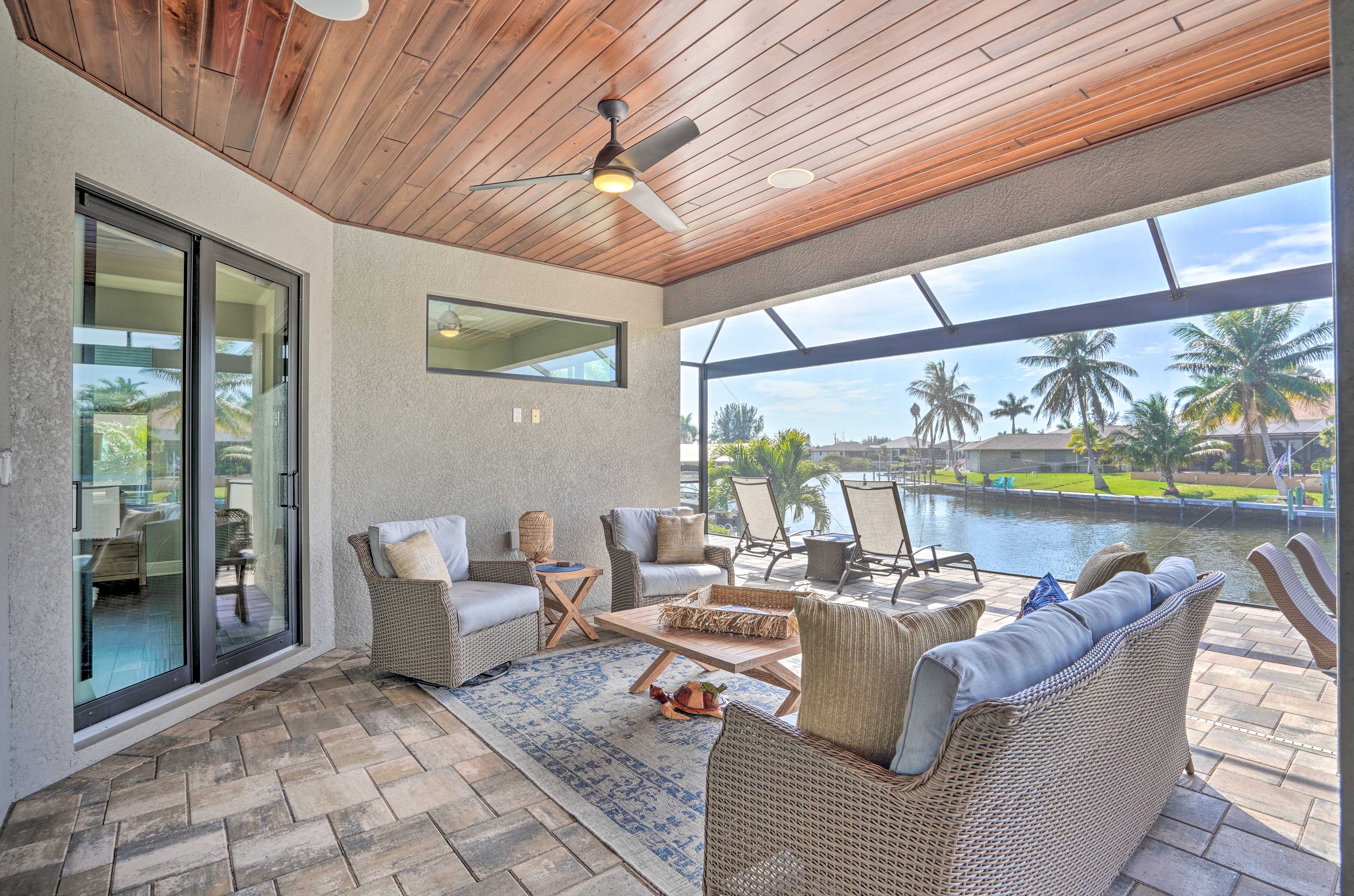 Covered Patio | Water Views