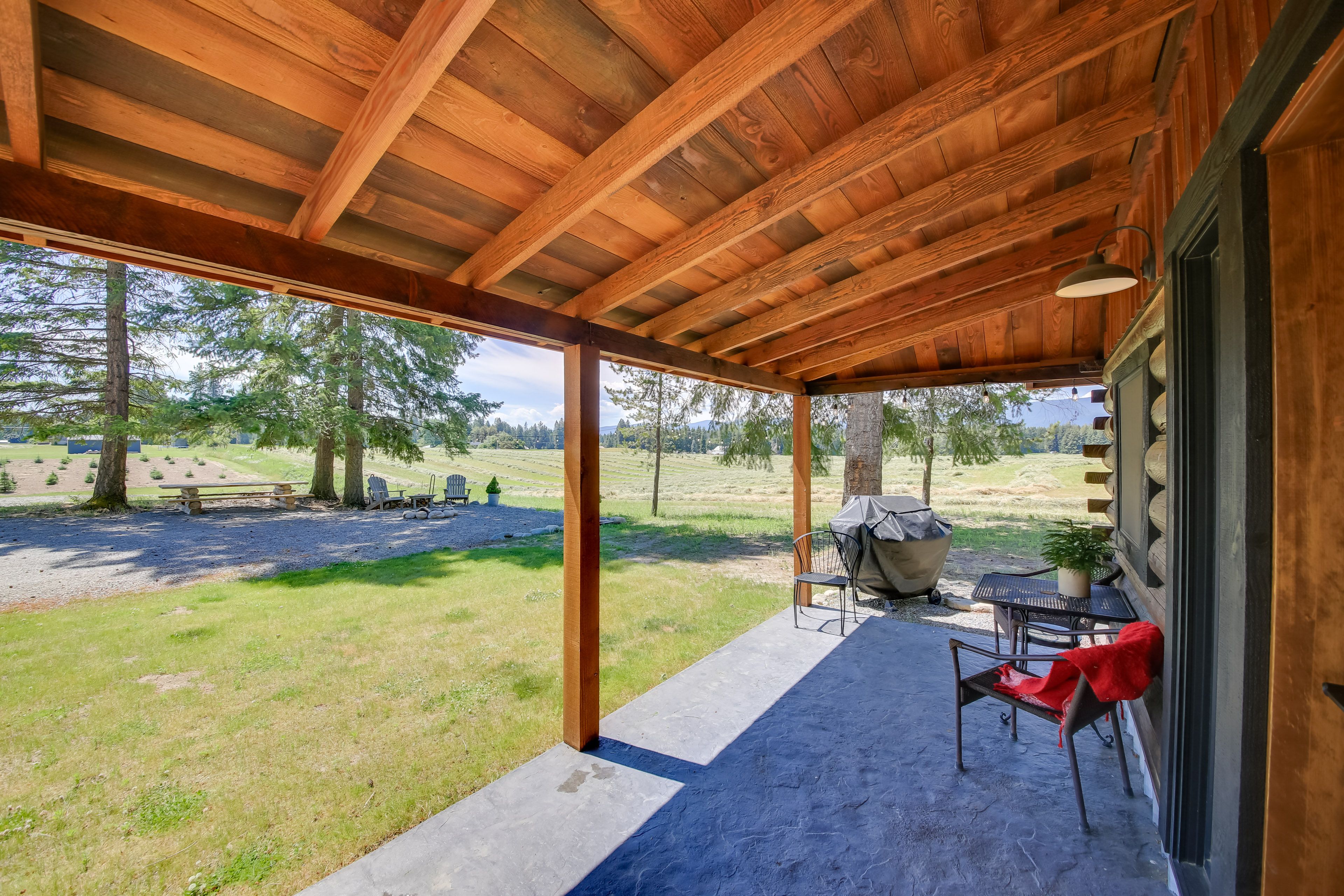 Private Patio | Yard | Mountain Views