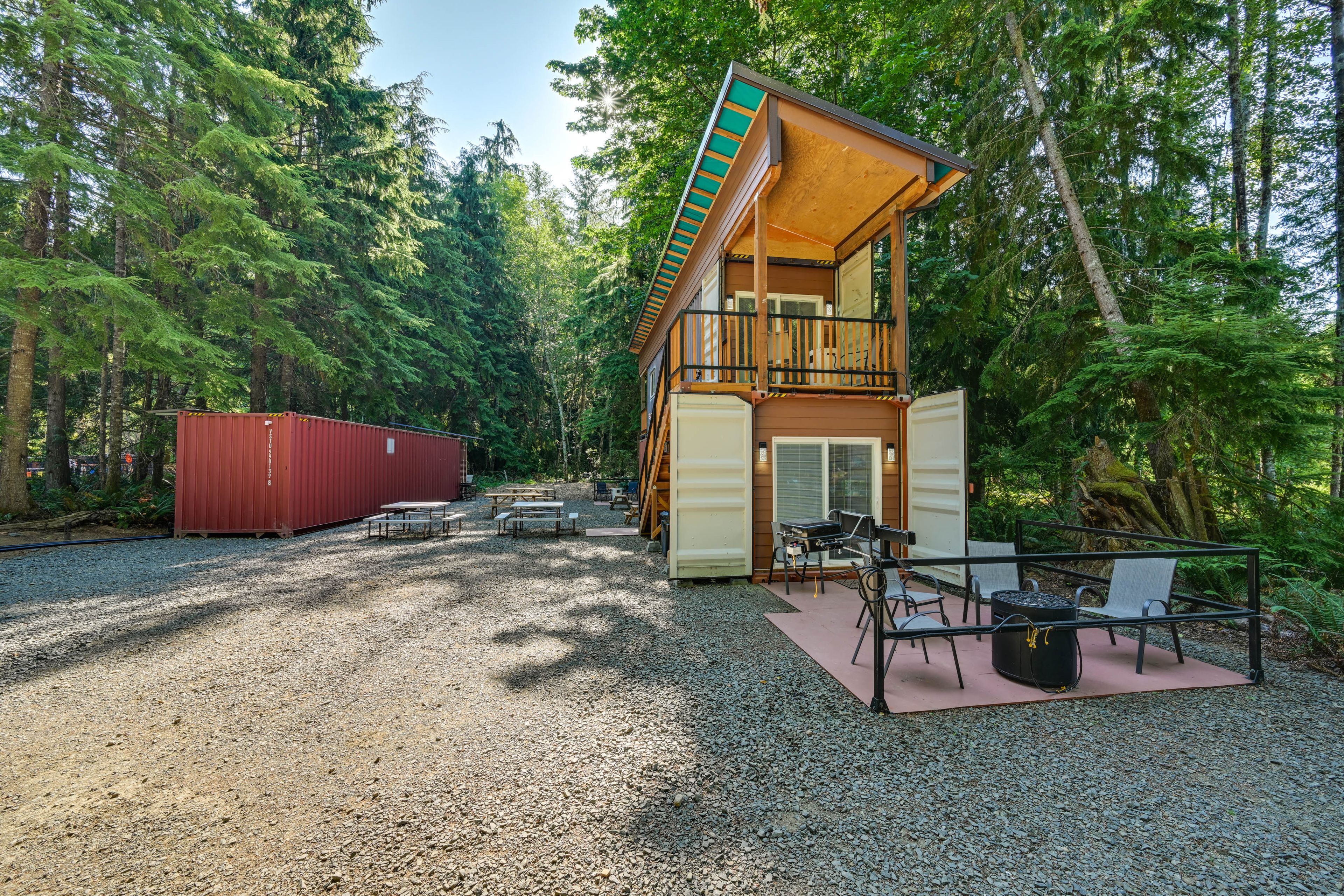 Carbonado Vacation Rental | Studio | 1BA | 320 Sq Ft | Stairs Required