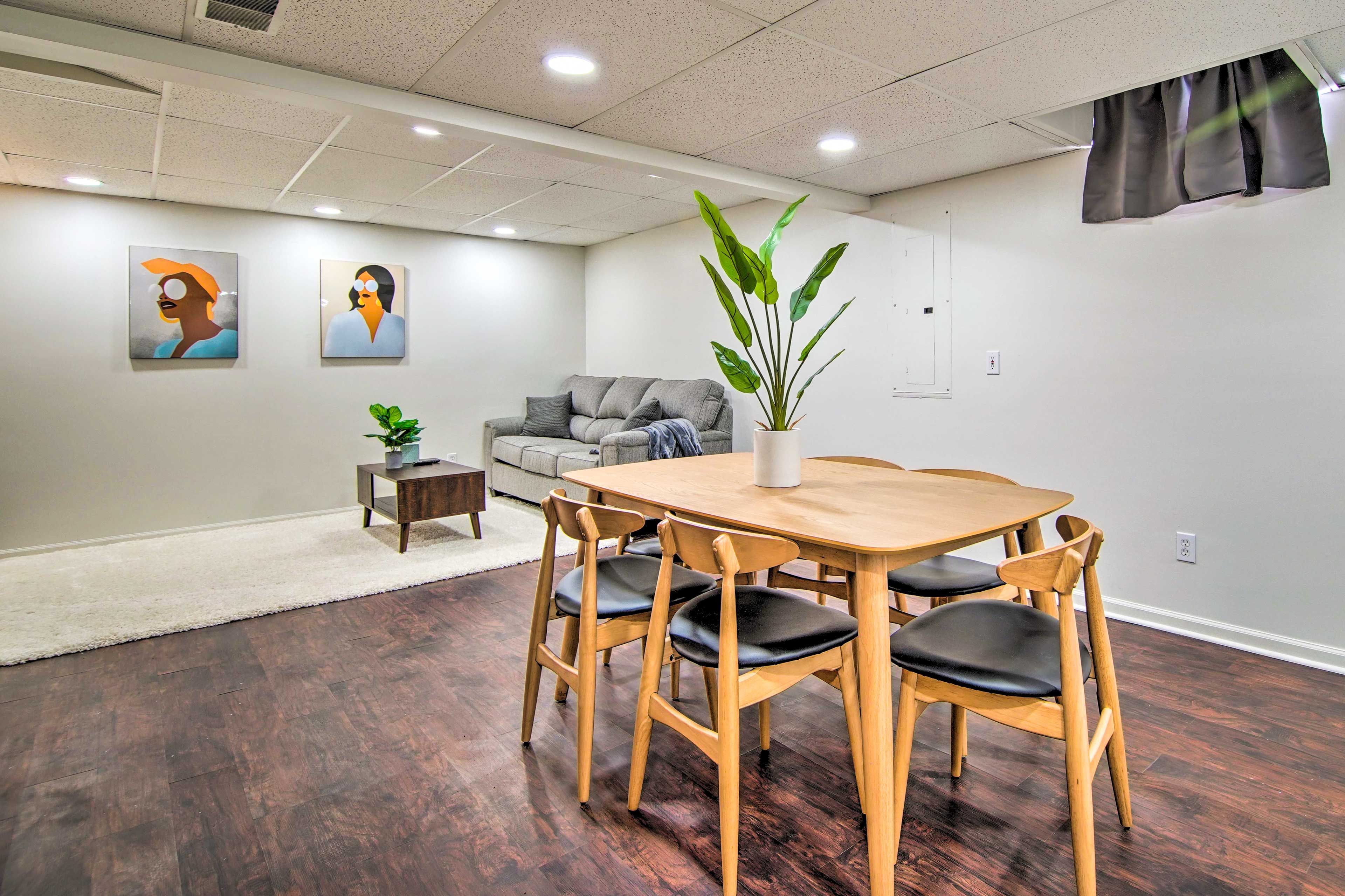 Downstairs Living Room | Dining Area