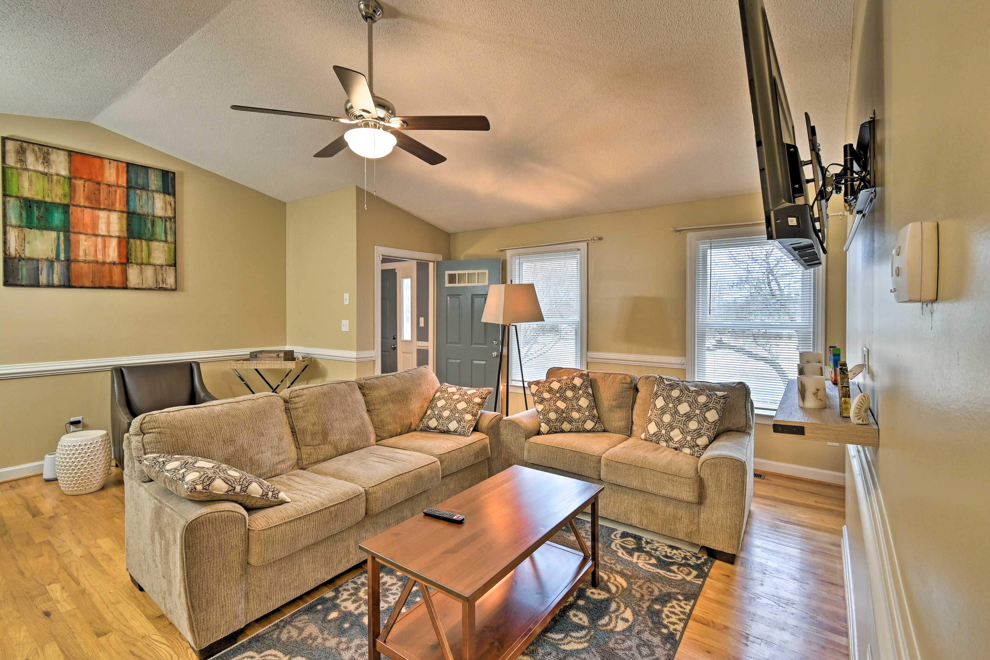 Living Room | Single-Story Home | In-Unit Laundry