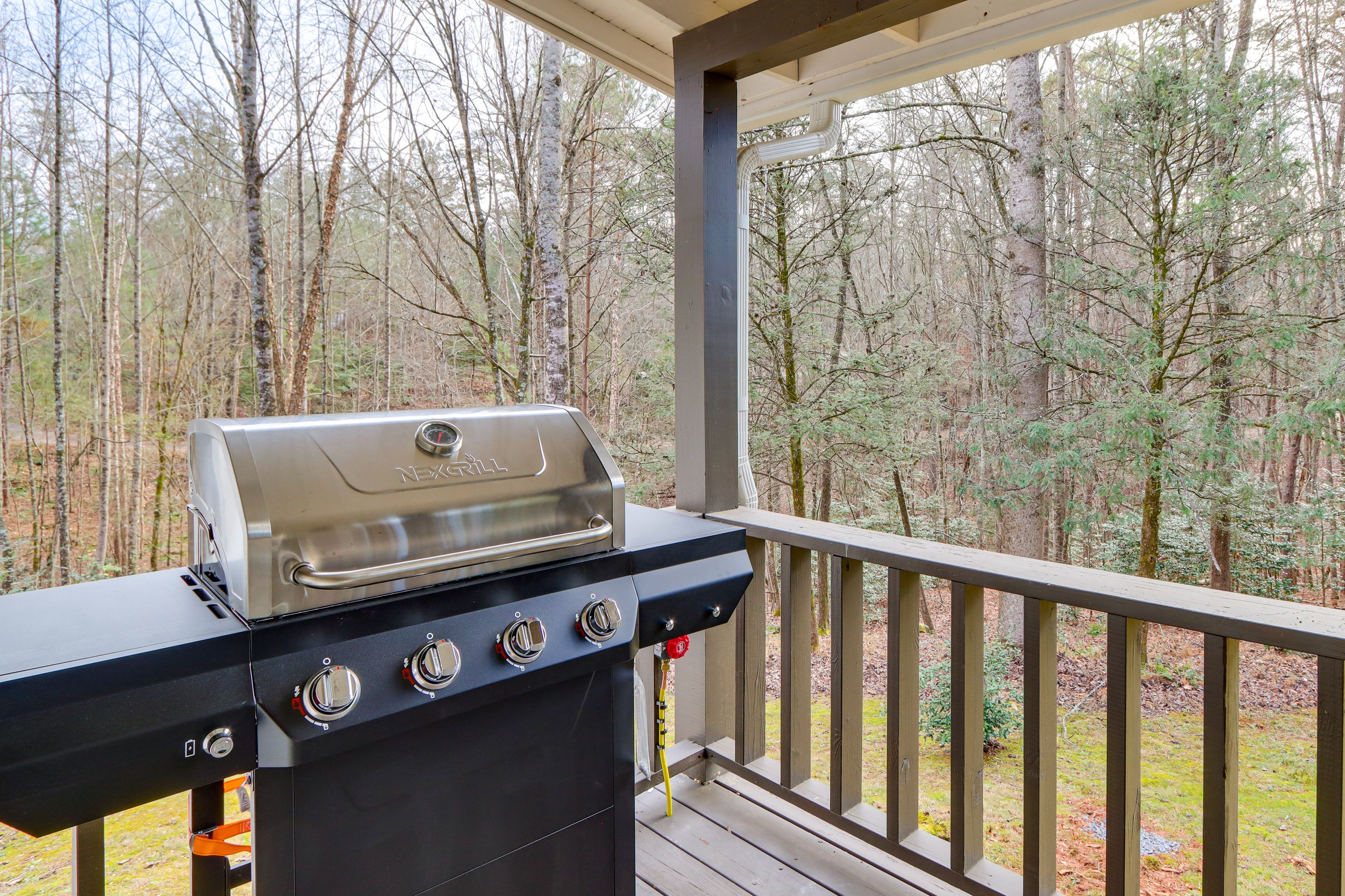 Covered Deck | Gas Grill | Forested Surroundings