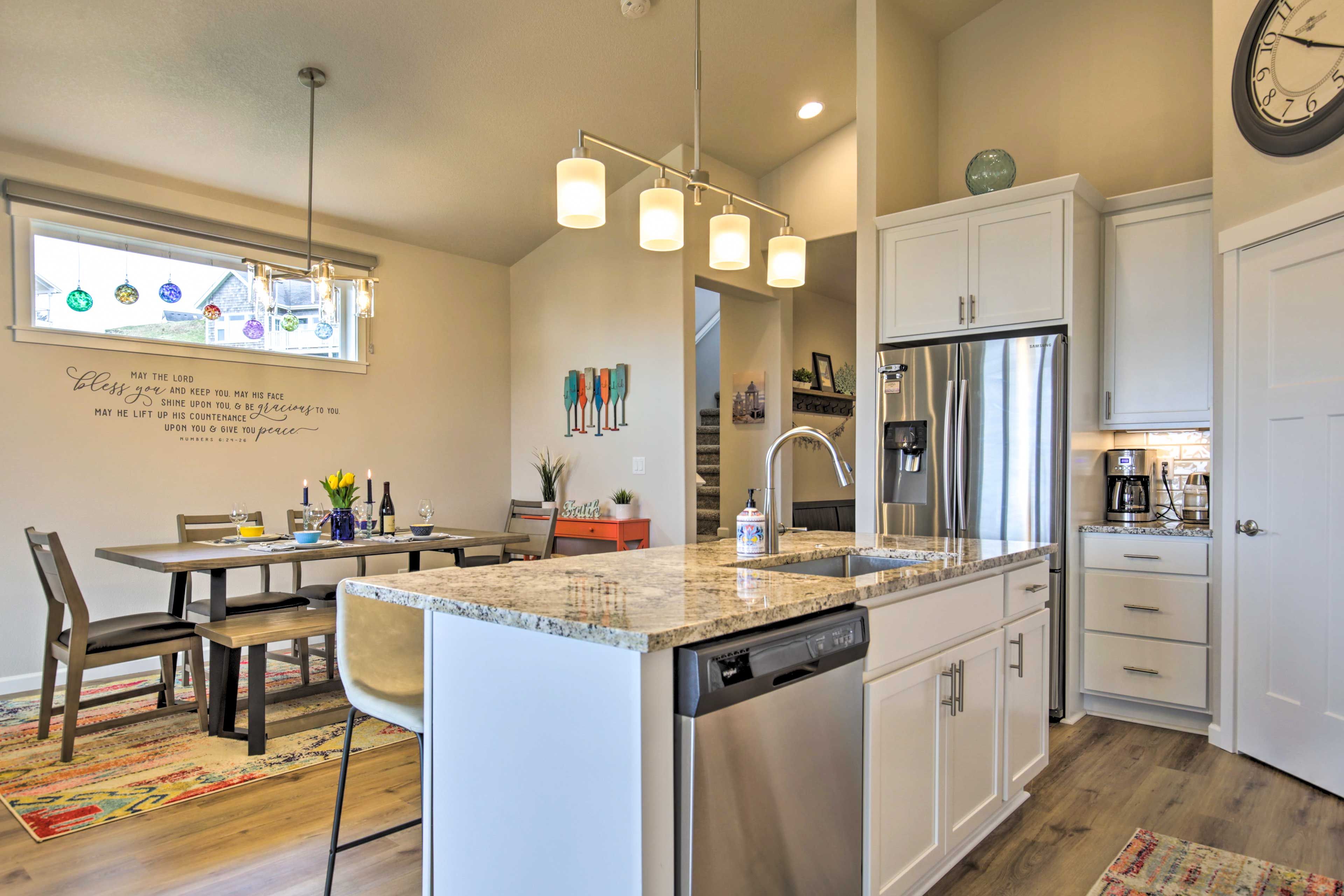 Fully Equipped Kitchen | Toddler Booster Seat Available