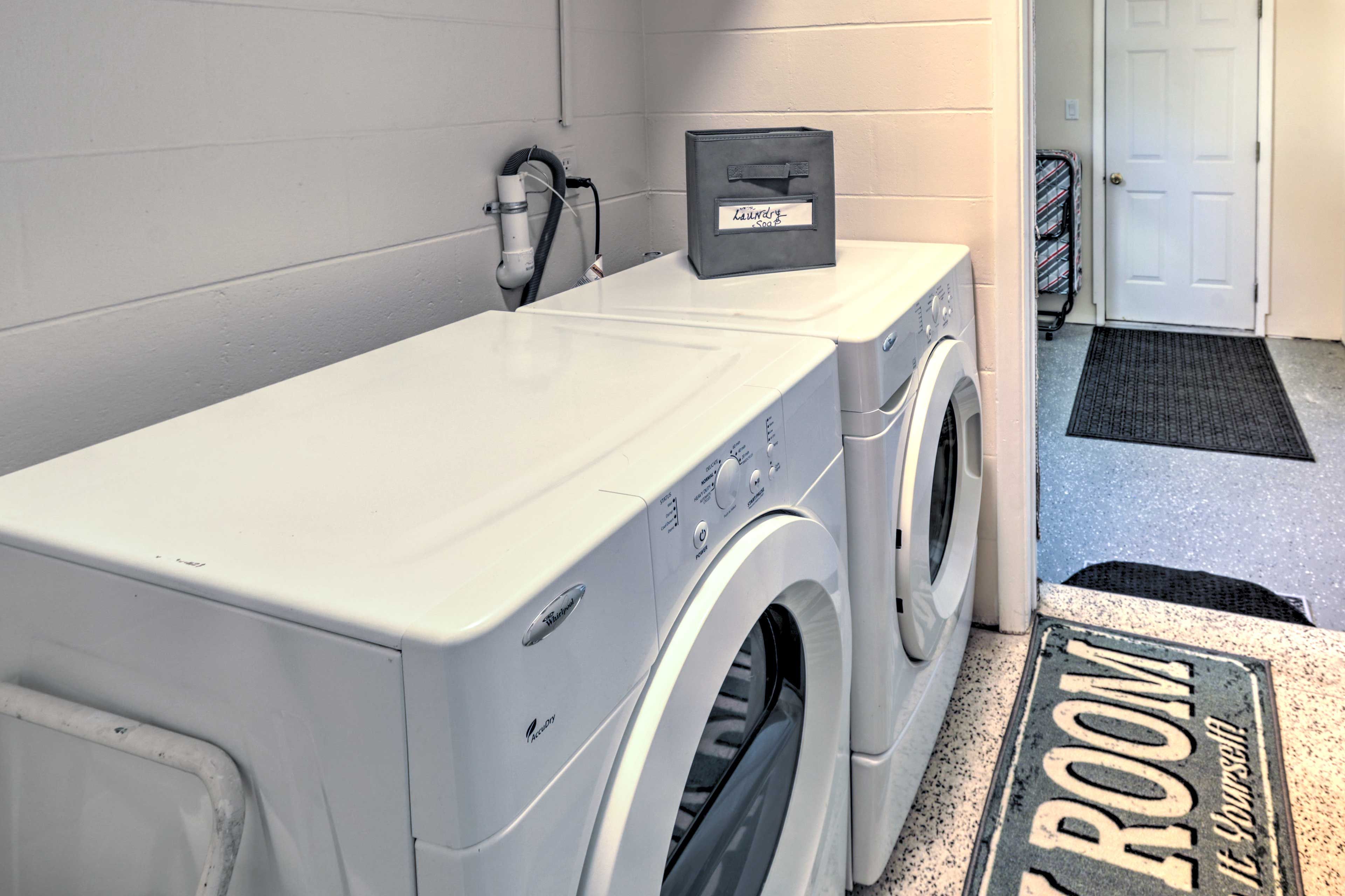 Laundry Room | Detergent Provided