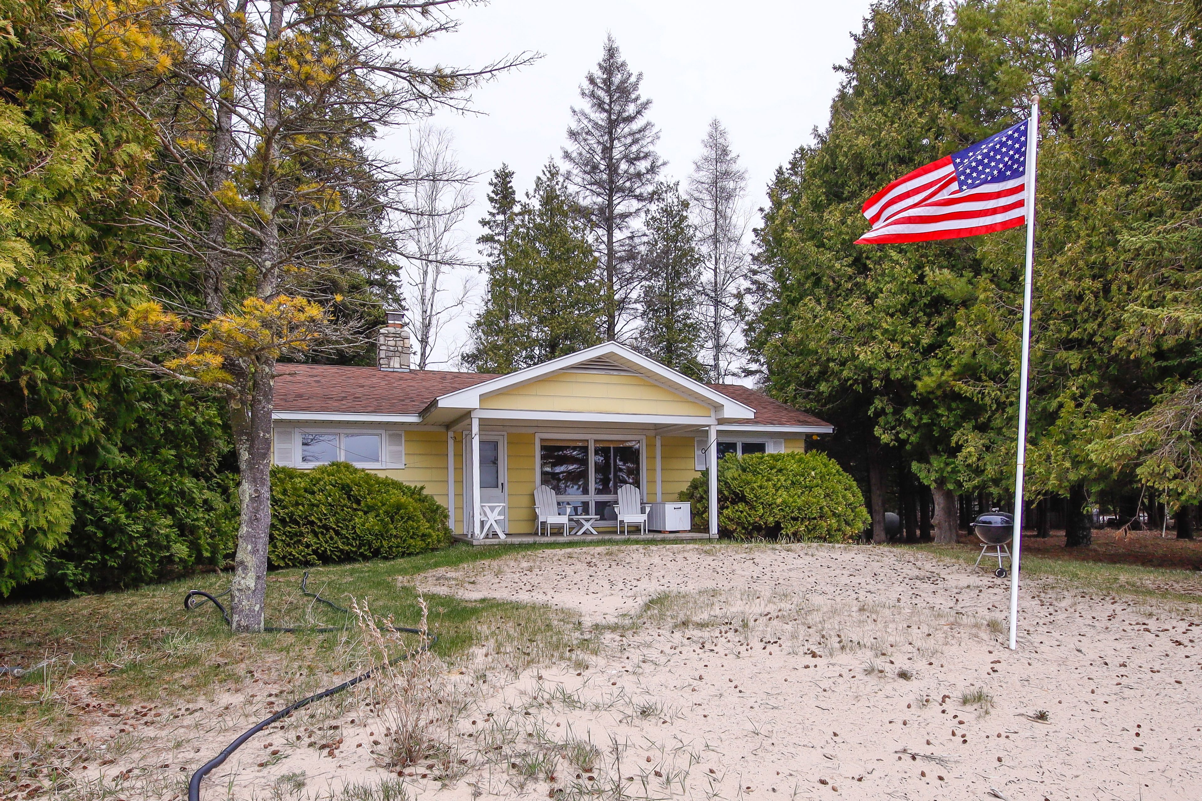 Baileys Harbor Vacation Rental | 3BR | 1BA | Stairs Required | 1,700 Sq Ft