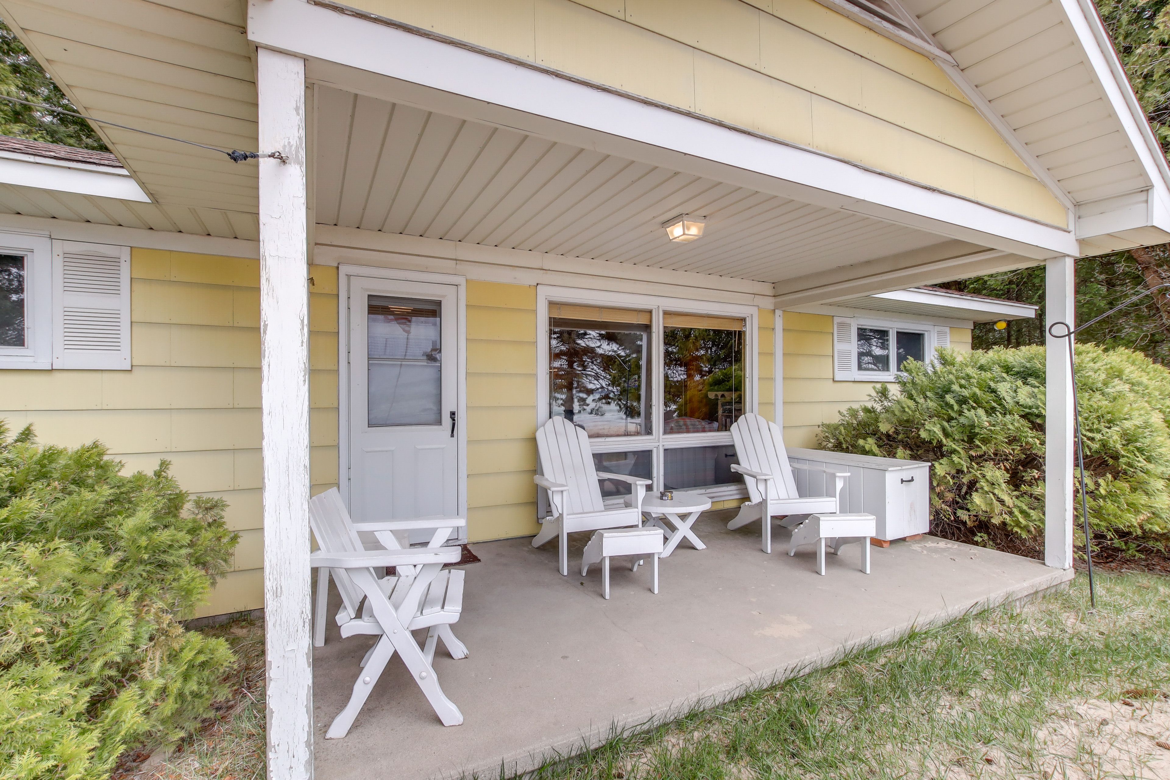 Covered Porch | Adirondack Chairs