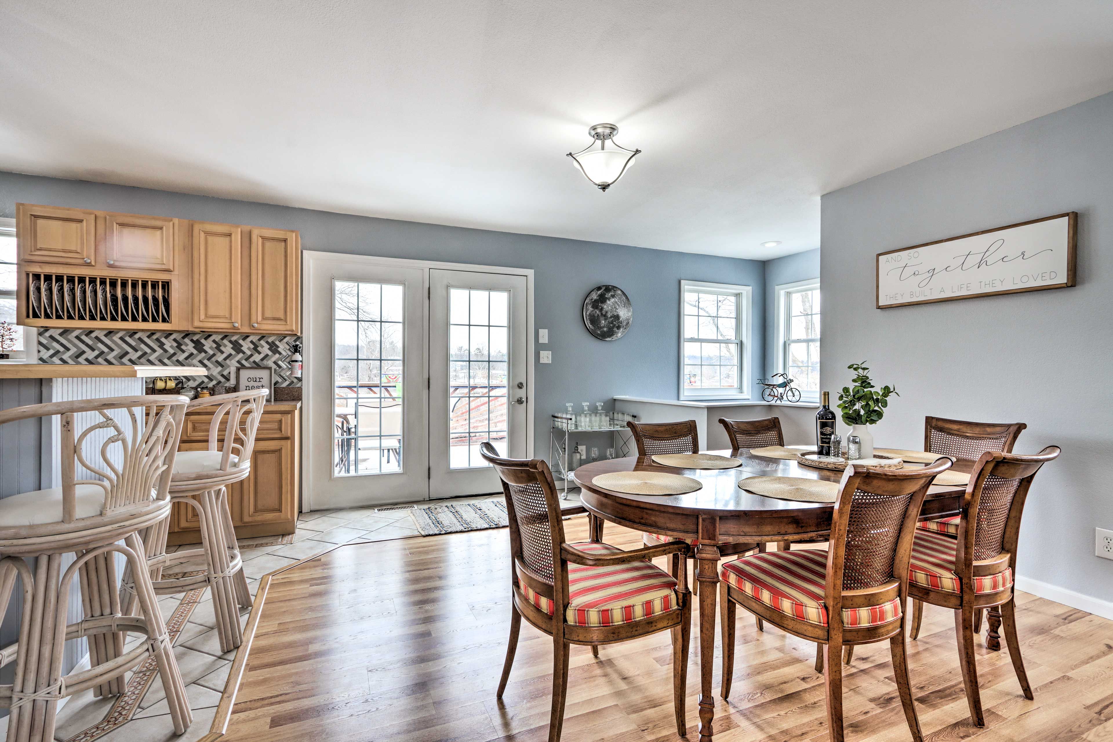 Dining Room | Main Level | Access to Private Deck