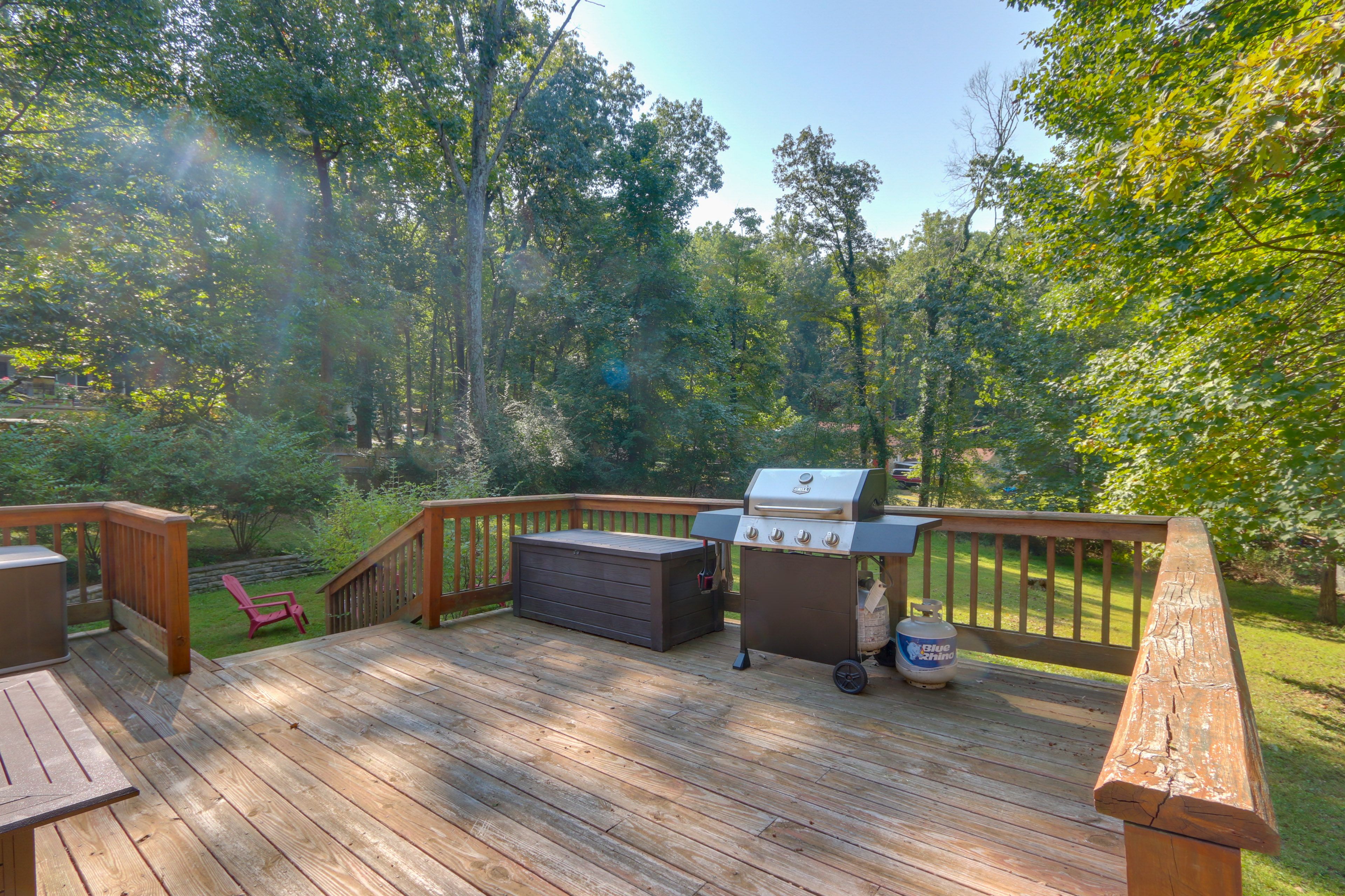 Private Deck | Dining Area | Gas Grill