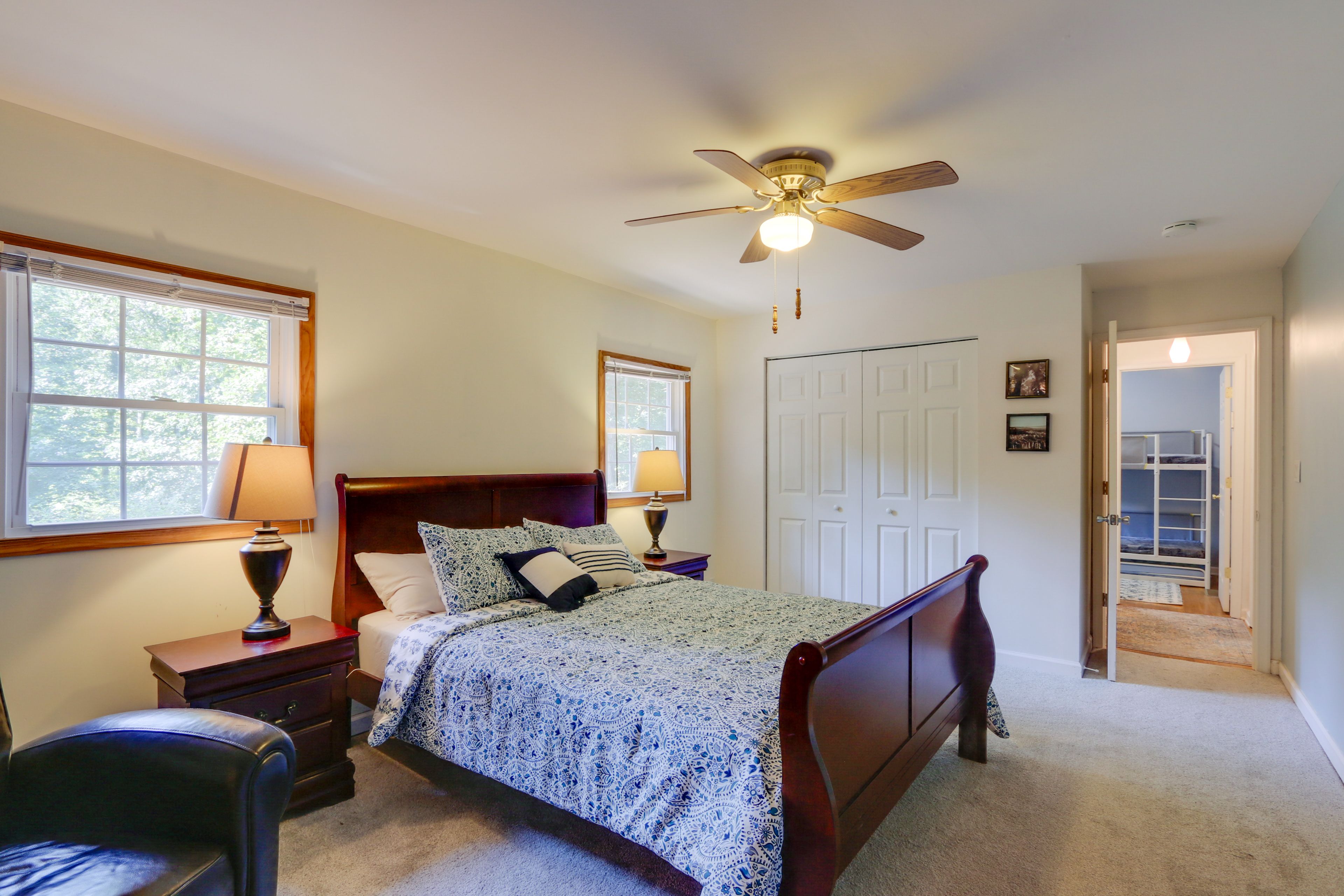 Bedroom 1 | Queen Bed | Linens Provided | En-Suite Bathroom