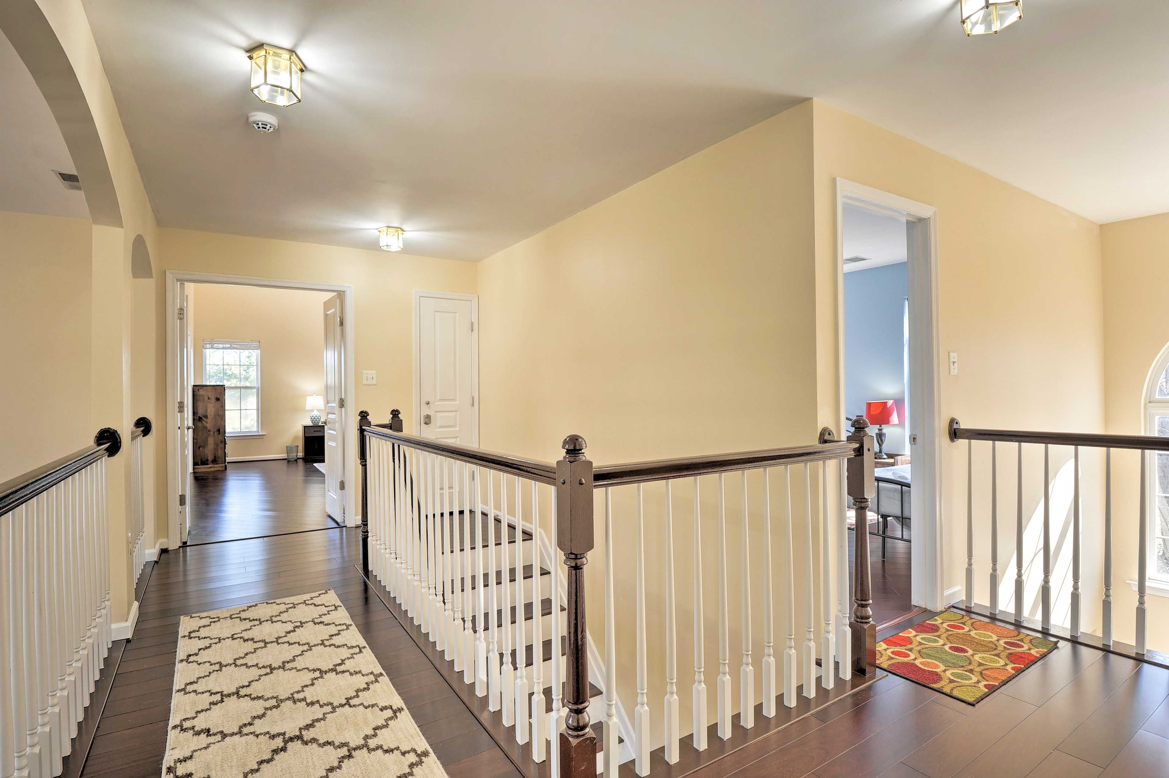 Hallway | Stairs Required to Access All Bedrooms