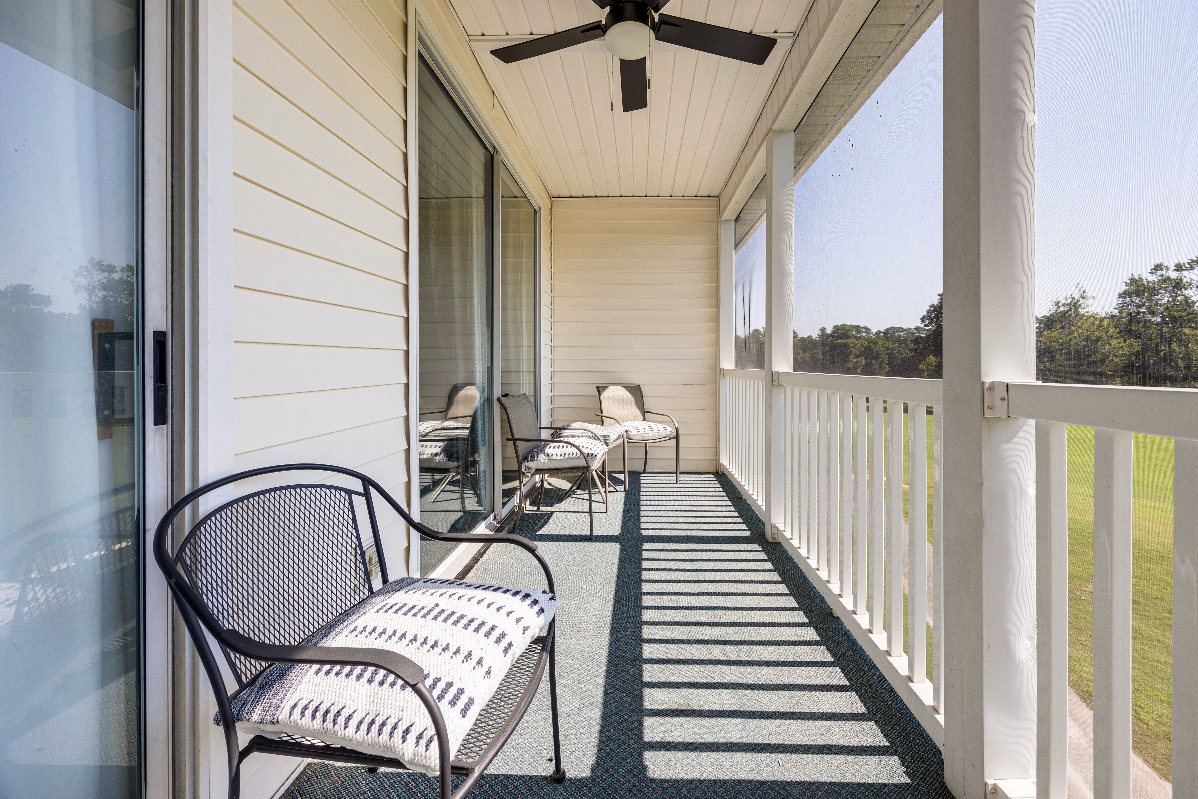 Screened Balcony | River Oaks Golf Club View