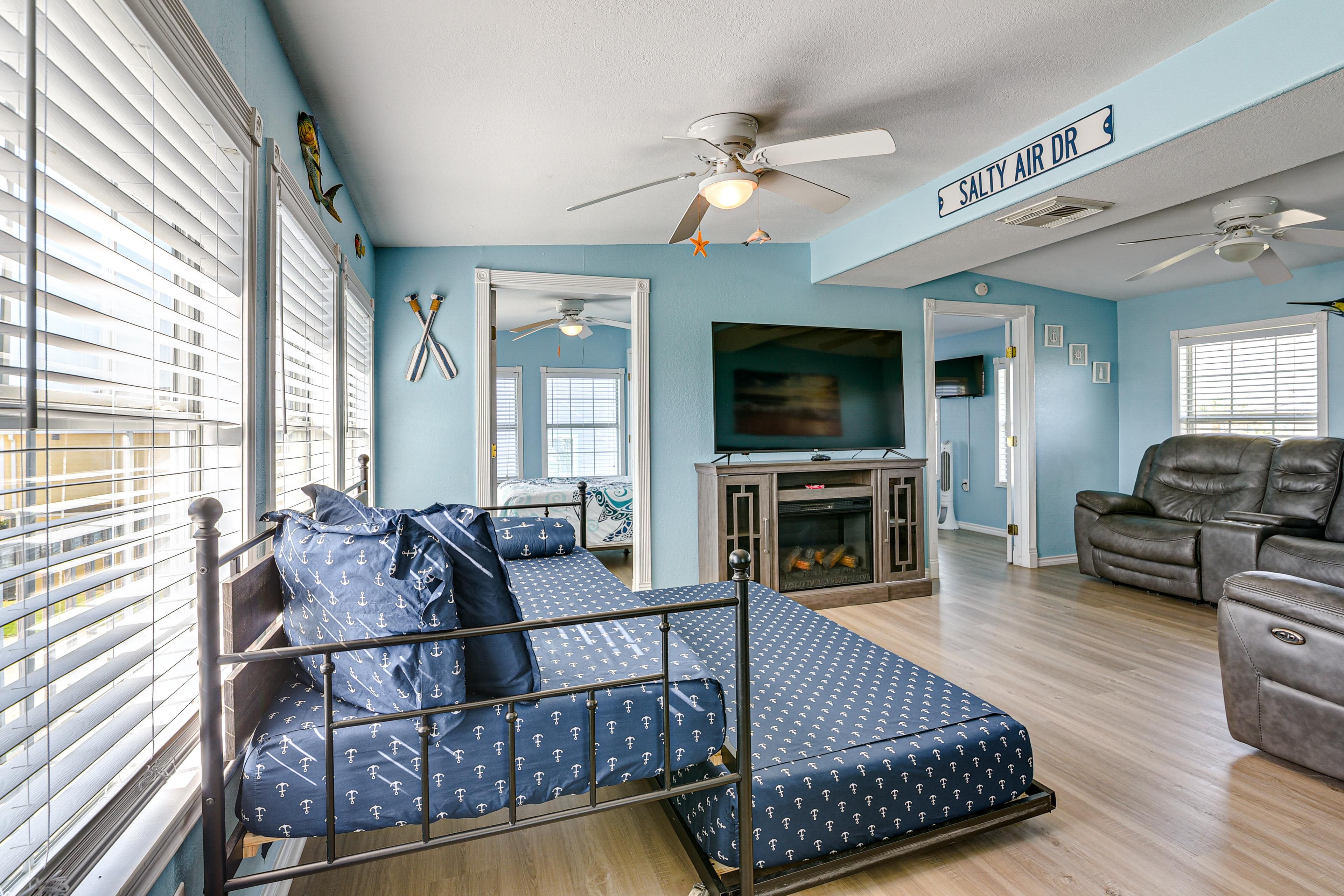 Surfside Vacation Rental | 2BR | 1BA | 800 Sq Ft | 2 Flights of Stairs to Enter