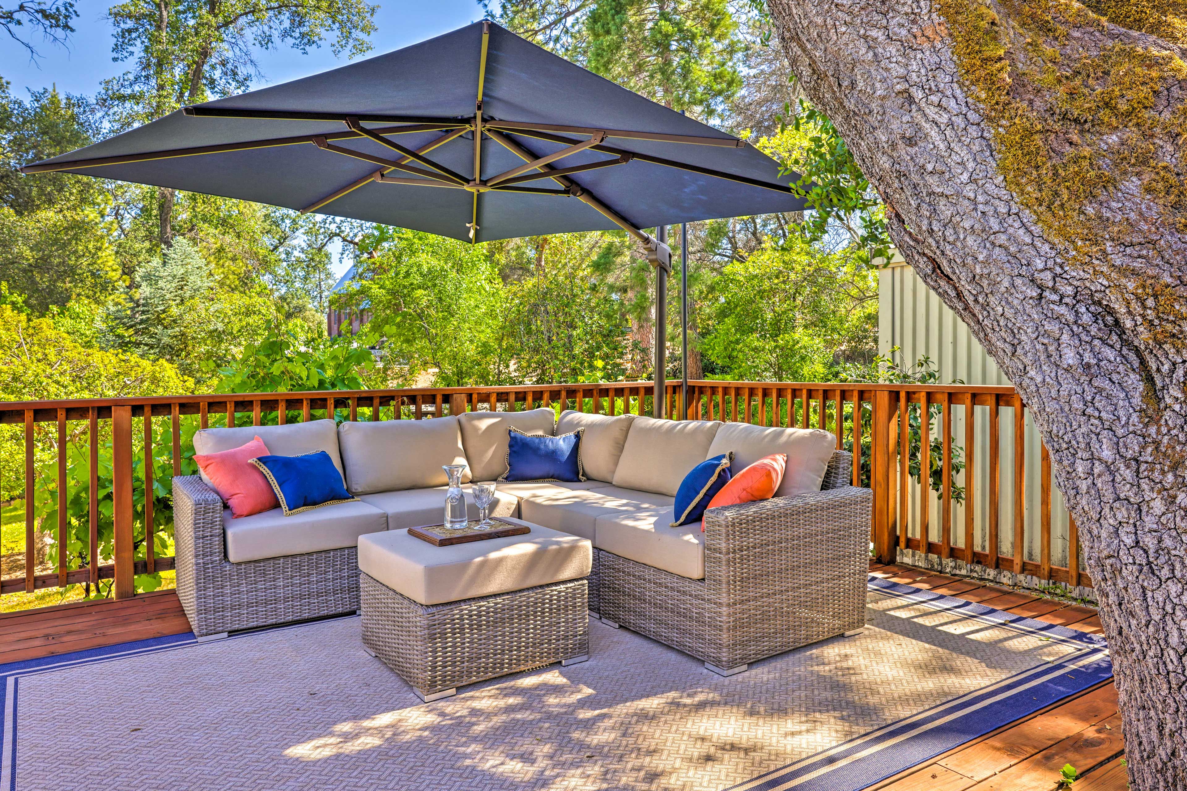 Furnished Patio | Wraparound Porch | Manicured Lawn | Weber Gas Grill