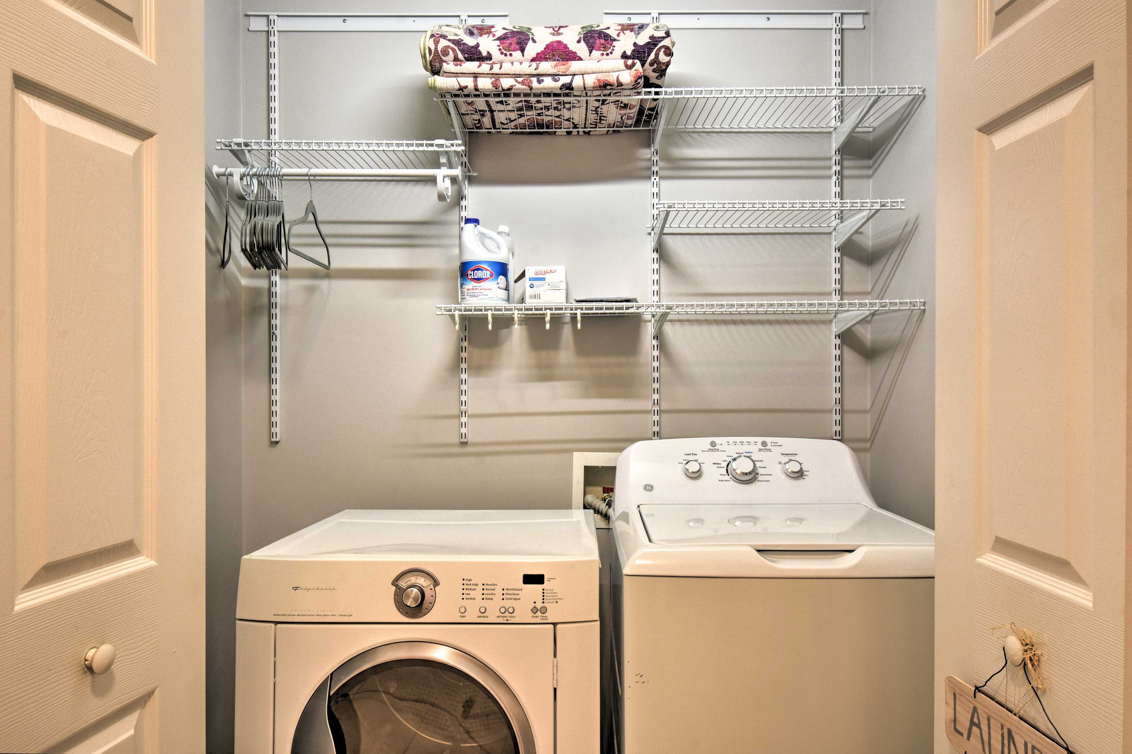 In-Unit Laundry | Lower Level | Laundry Detergent | Clothes Steamer