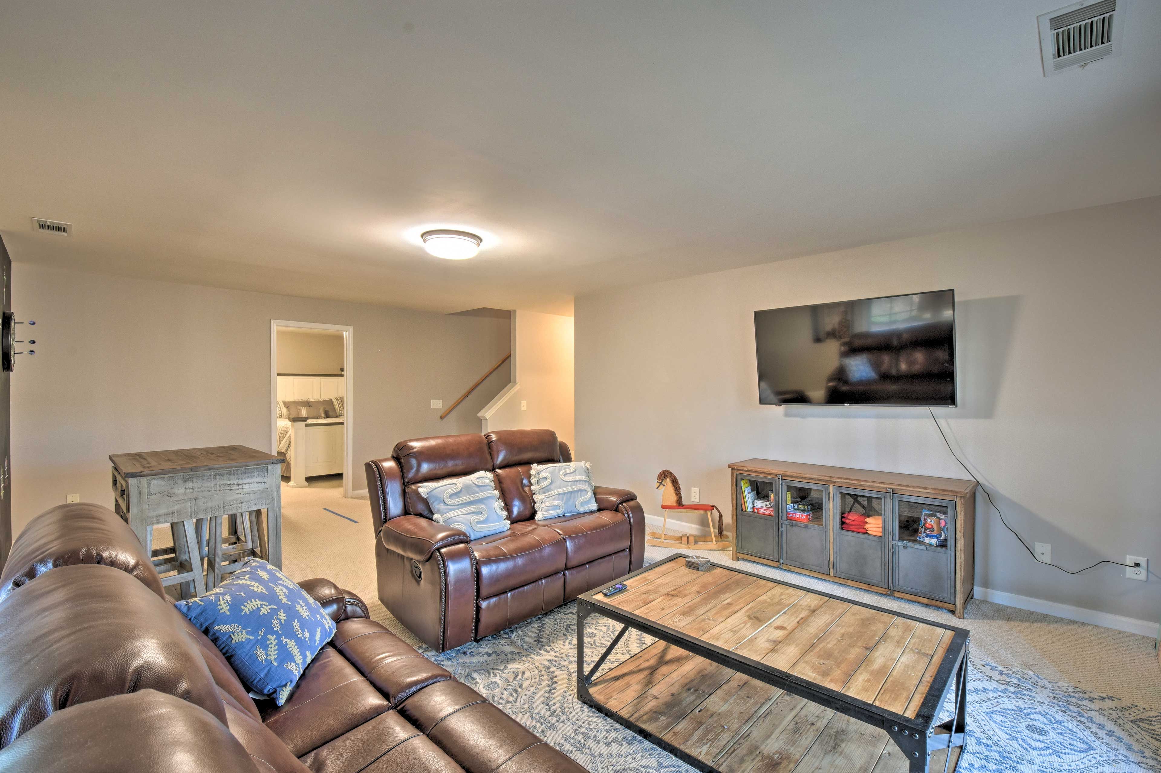 Additional Living Space | Lower Level | Books + Board Games