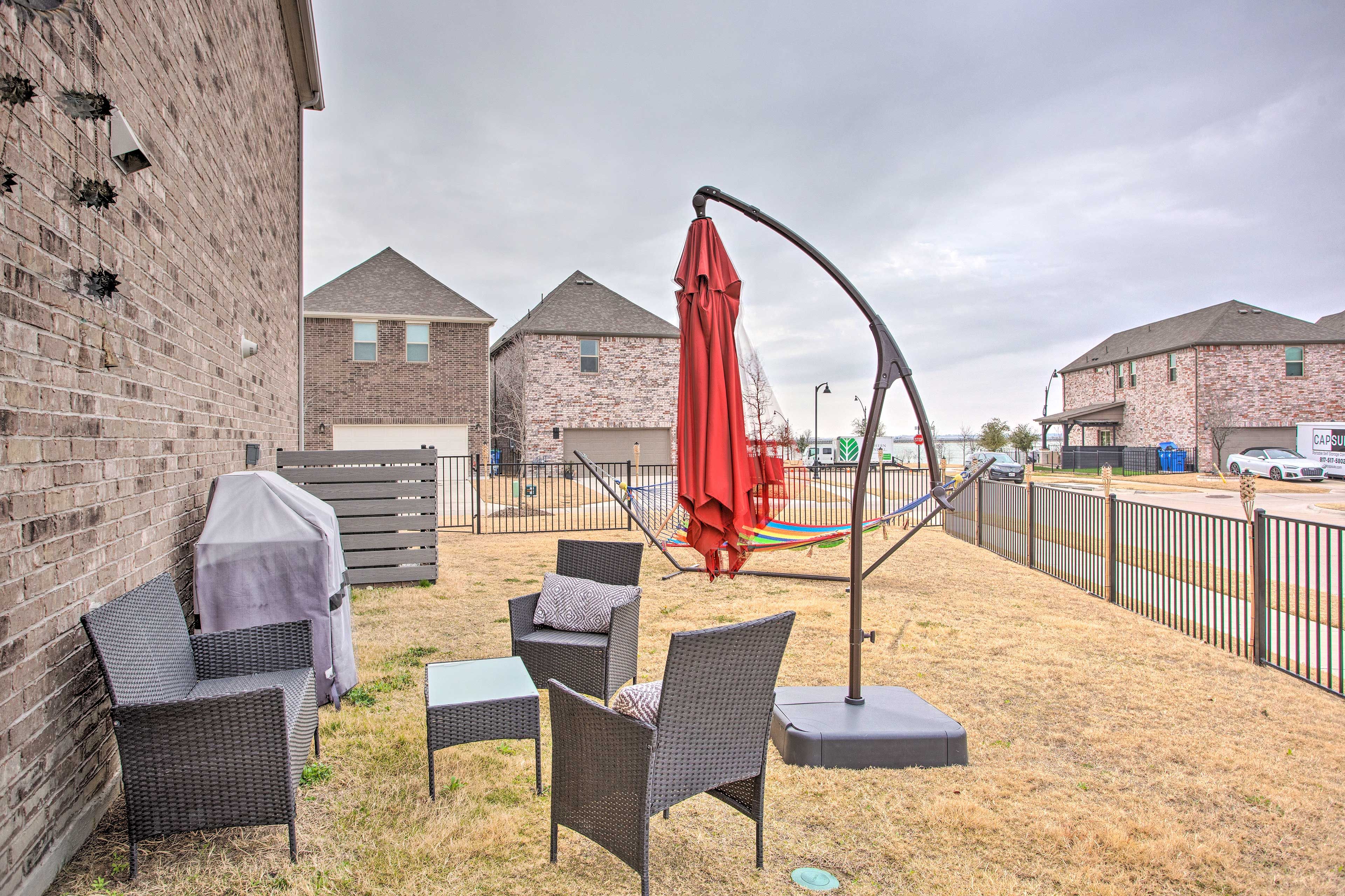 Backyard | Outdoor Seating Areas | Gas Grill | Hammock
